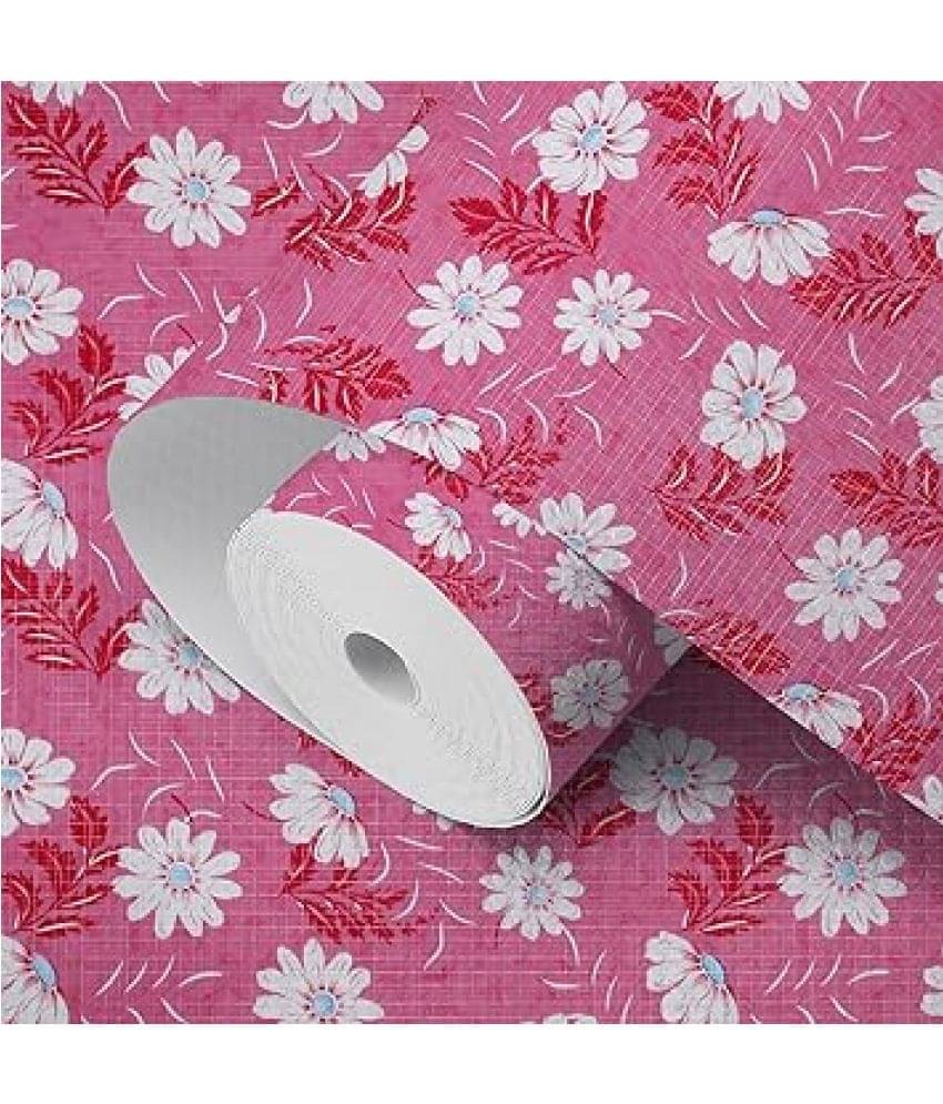 Kitchen Drawer/Cabinet Shelf Mat|Flower Design with PVC Material|Adjustable Size 5 MTR Roll Kitchen Drawer/Cabinet Shelf Mat|Flower Design with PVC Material|Adjustable Size 5 MTR Roll