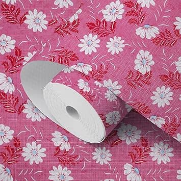Kitchen Drawer/Cabinet Shelf Mat|Flower Design with PVC Material|Adjustable Size 5 MTR Roll