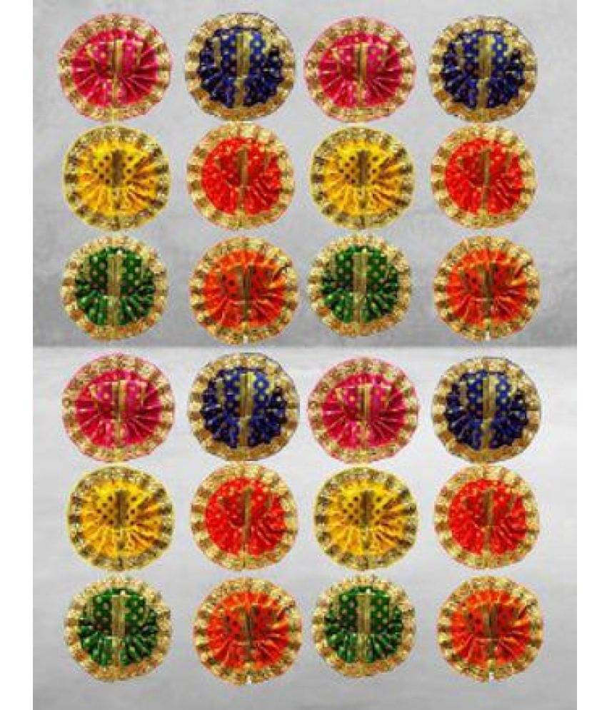     			Lootnixx Laddu Gopal Goli Designe Golden Poshak 24 Piece (Size 0 No ) Set Dress