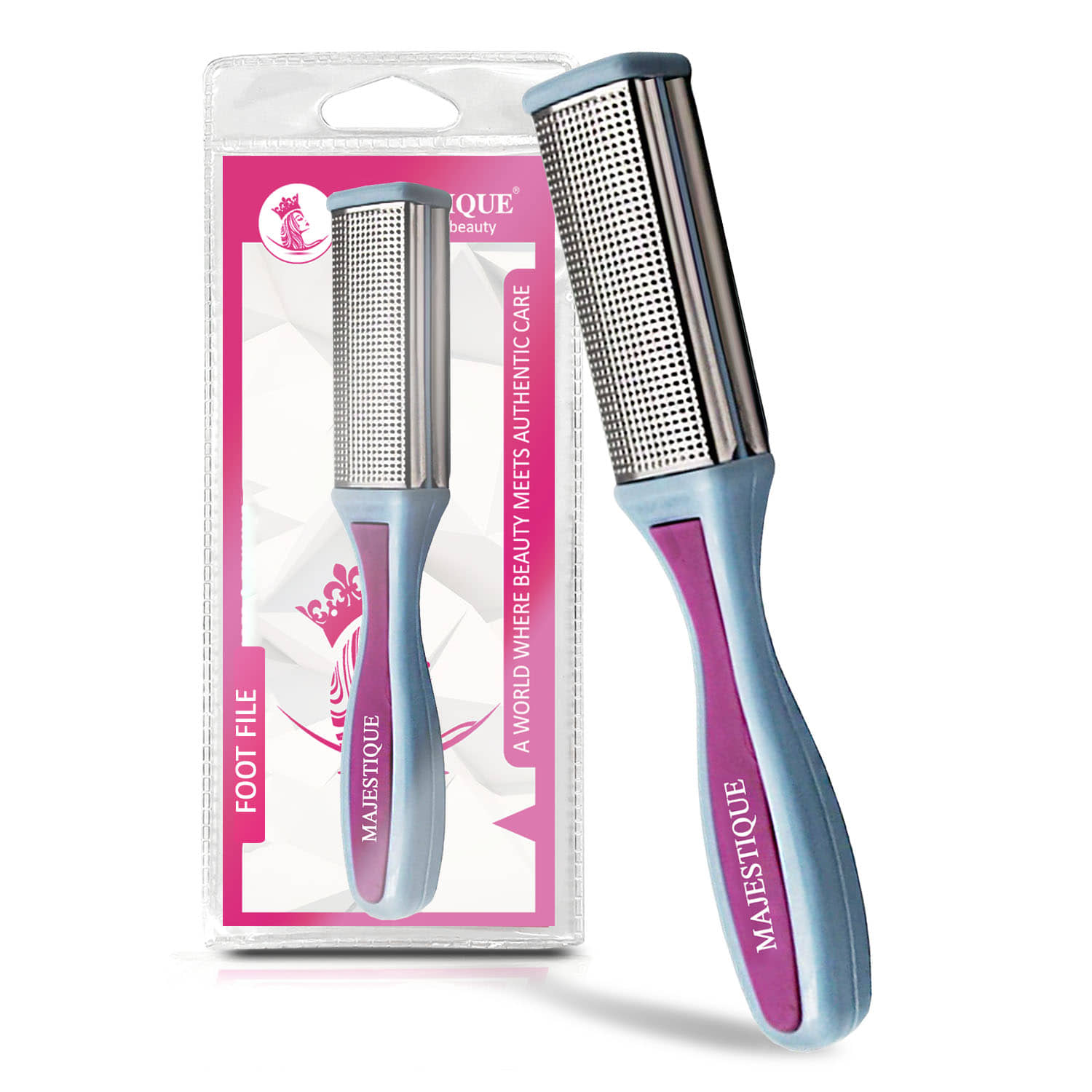 Majestique Foot File Callus Remover Scrubber for Feet Dead Skin Removal Leg Cleaning - Pack of 1