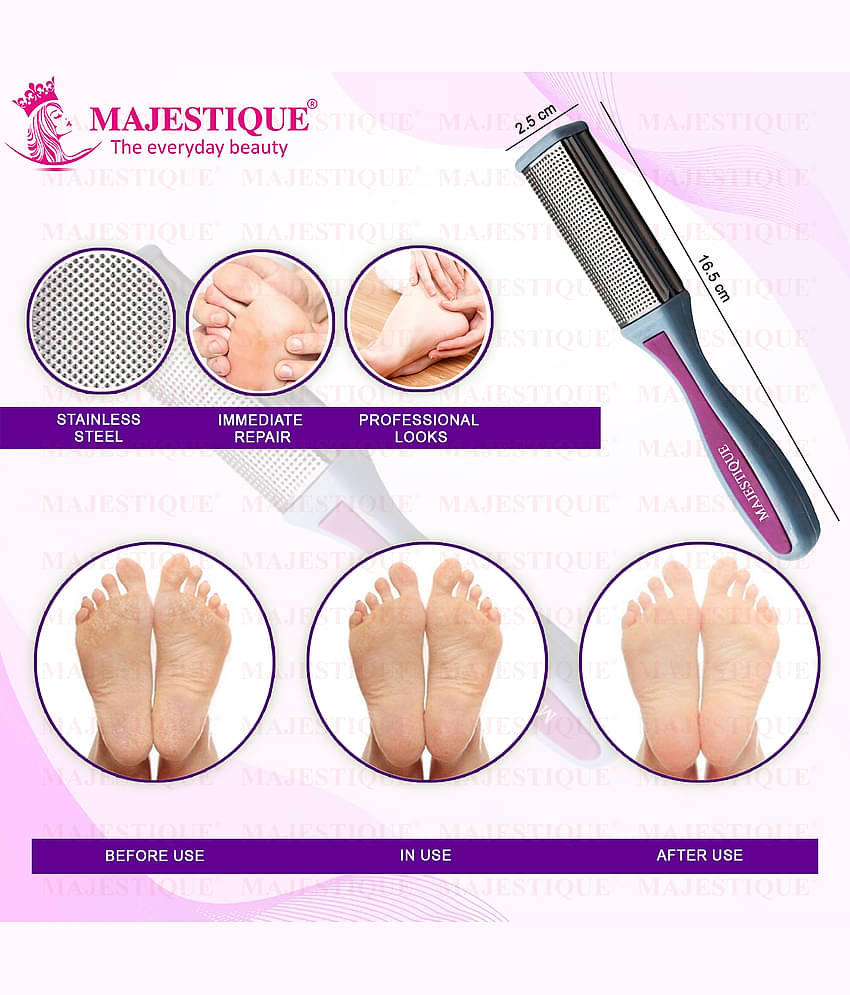 Majestique Foot File Callus Remover Scrubber for Feet Dead Skin Removal Leg Cleaning - Pack of 1