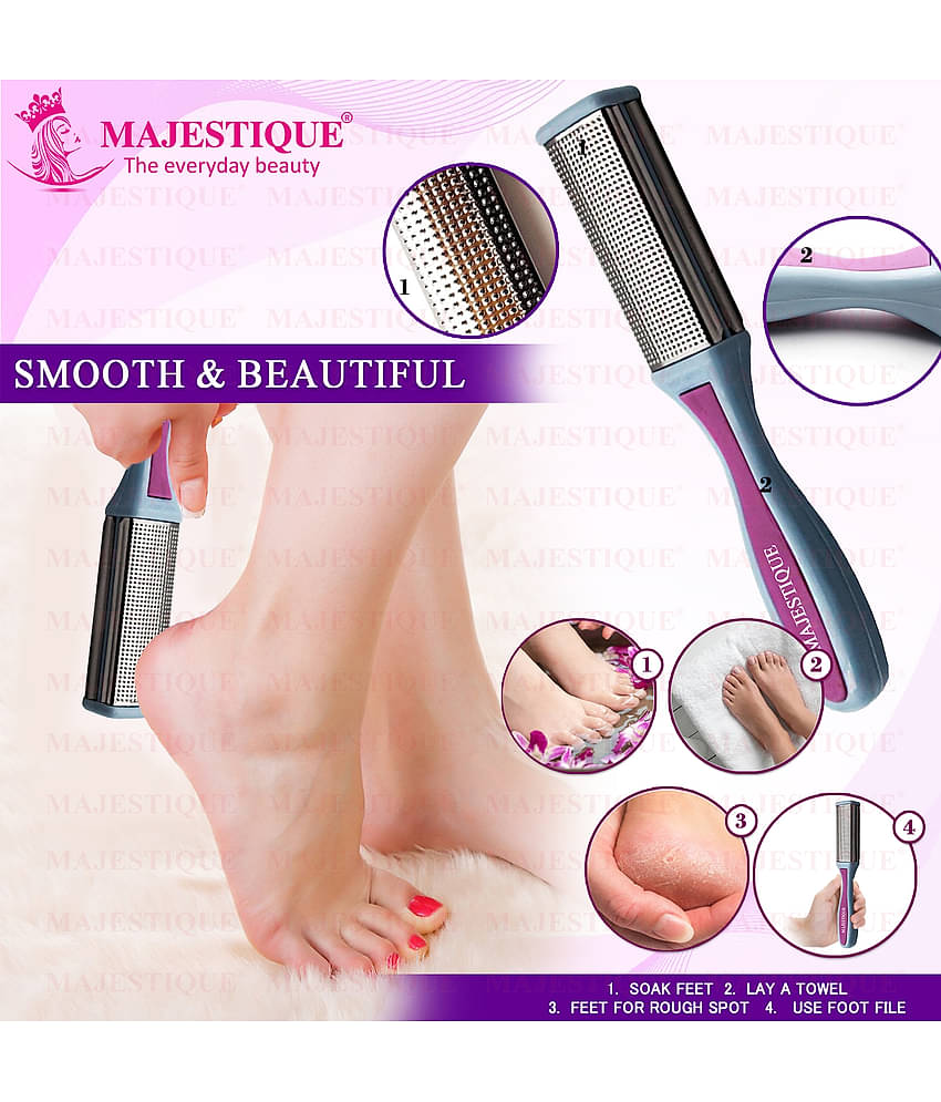 Majestique Foot File Callus Remover Scrubber for Feet Dead Skin Removal Leg Cleaning - Pack of 1