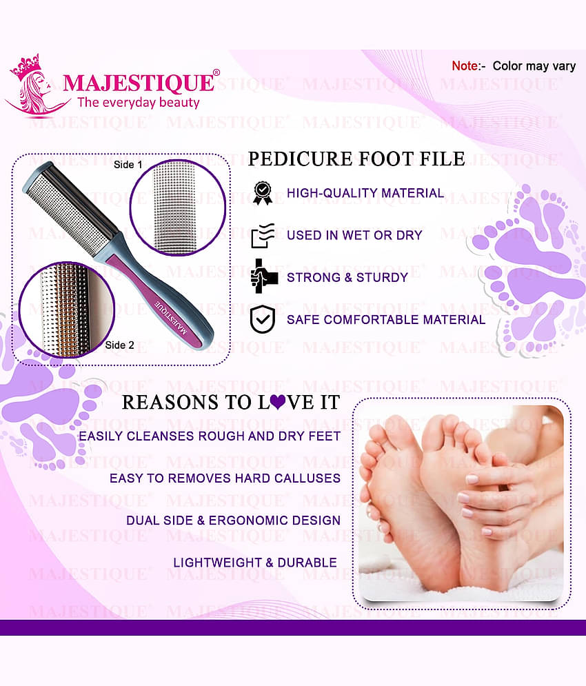 Majestique Foot File Callus Remover Scrubber for Feet Dead Skin Removal Leg Cleaning - Pack of 1
