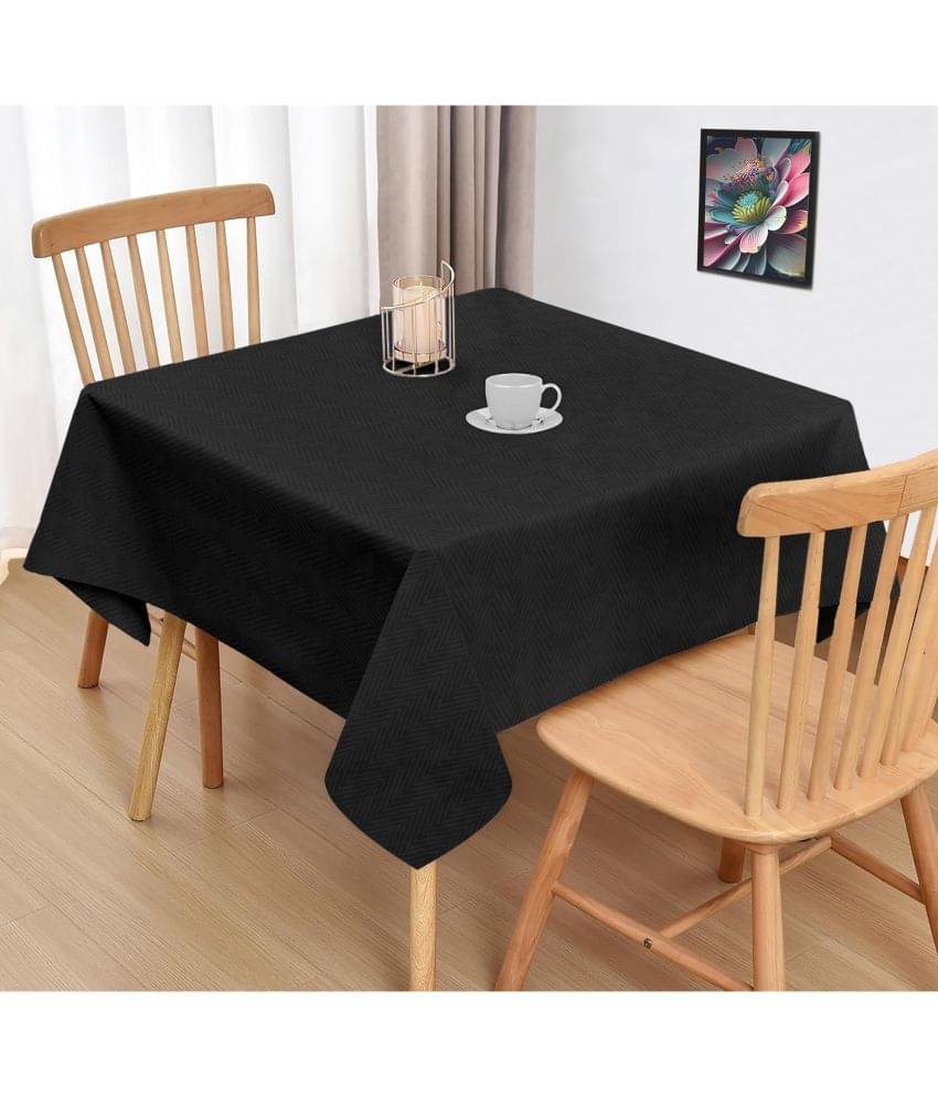 Oasis Hometex Printed Cotton 2 Seater Square Table Cover ( 102 x 102 ) cm Pack of 1 Black Oasis Hometex Printed Cotton 2 Seater Square Table Cover ( 102 x 102 ) cm Pack of 1 Black
