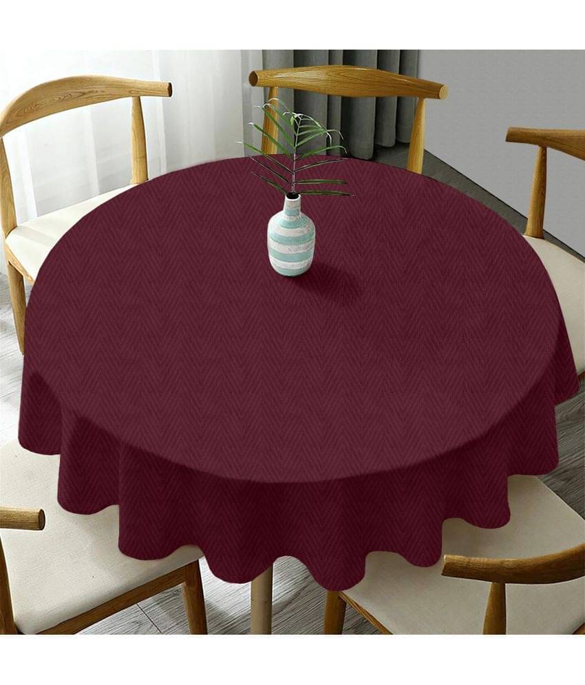 Oasis Hometex Solid Cotton 6 Seater Round Table Cover ( 152 x 152 ) cm Pack of 1 Maroon Oasis Hometex Solid Cotton 6 Seater Round Table Cover ( 152 x 152 ) cm Pack of 1 Maroon