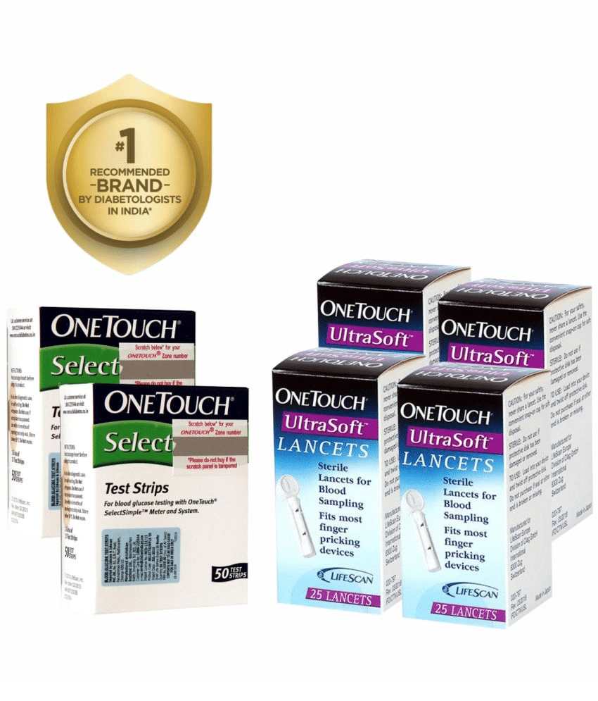 OneTouch Select Test Strips | Pack of 100 Strips with 100 OneTouch UltraSoft Lancets OneTouch Select Test Strips | Pack of 100 Strips with 100 OneTouch UltraSoft Lancets