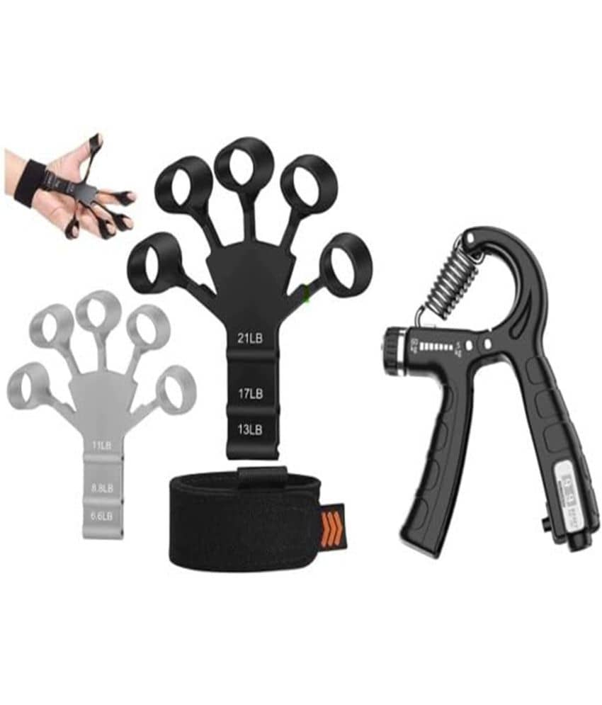 PRO365 Combo of Counter Hand Gripper and Finger Gripper Finger Exerciser (With Counter Timer) - Sports and Fitness Equipment | Buy online on ZillyBuy