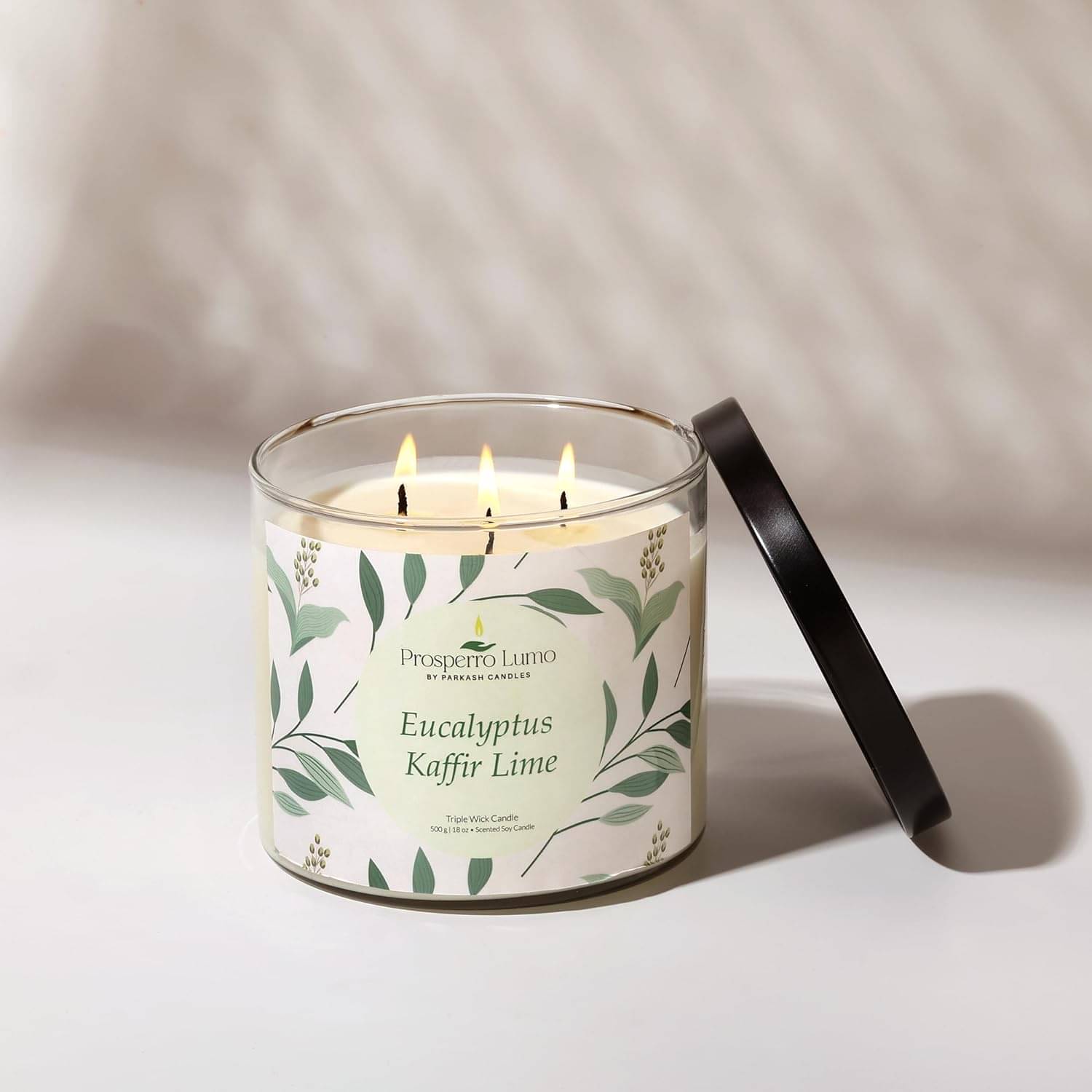     			Parkash Candles Multicolour Floral Jar Candle 10 cm ( Pack of 1 )