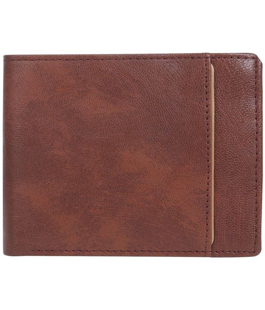     			SUNSHOPPING Brown Faux Leather Men's Regular Wallet ( Pack of 1 )