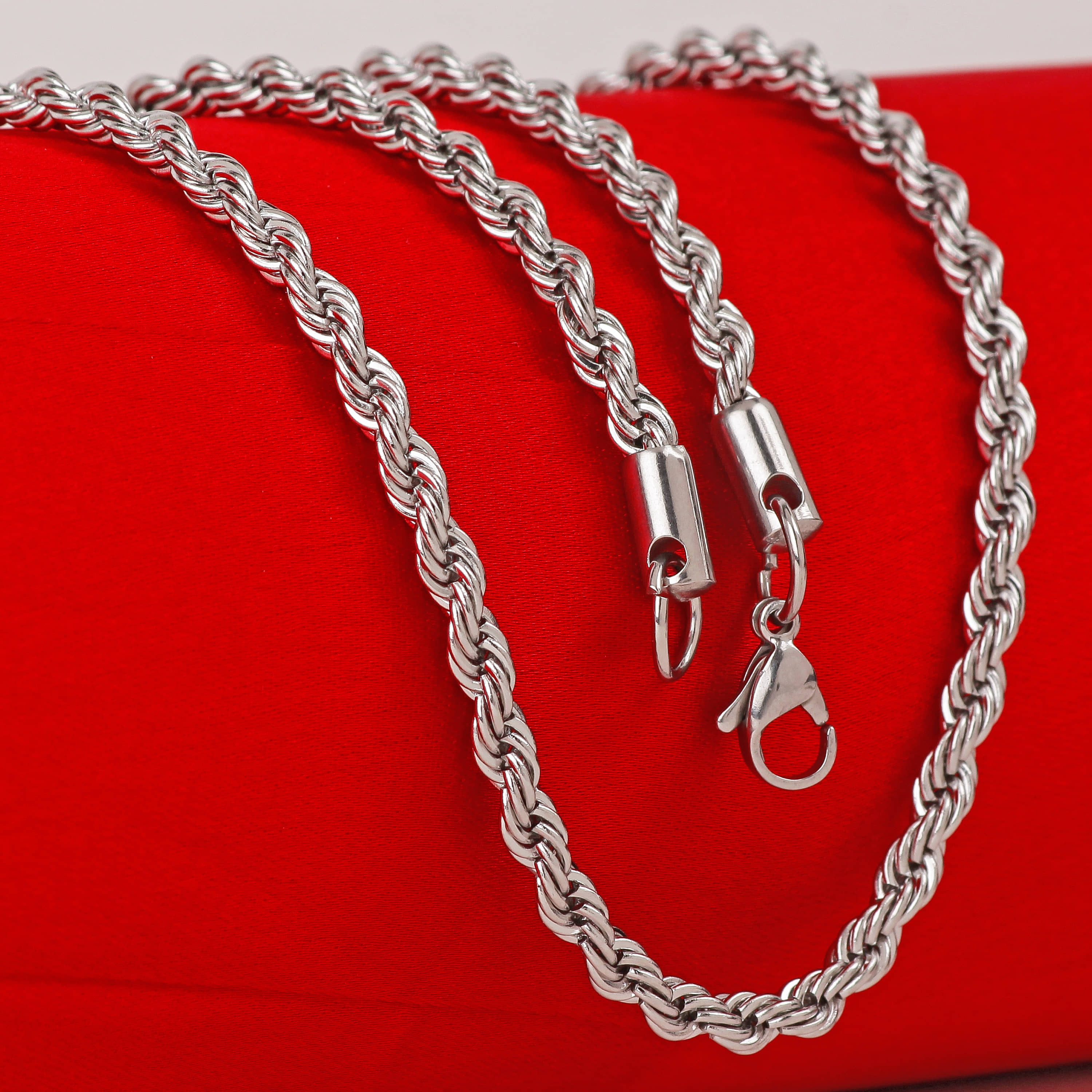 Thrillz Silver Plated Stainless Steel Chain ( Pack of 1 )