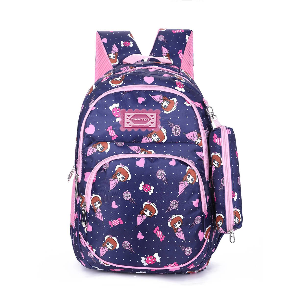 Tinytot Blue Polyester Backpack For Kids Tinytot Blue Polyester Backpack For Kids