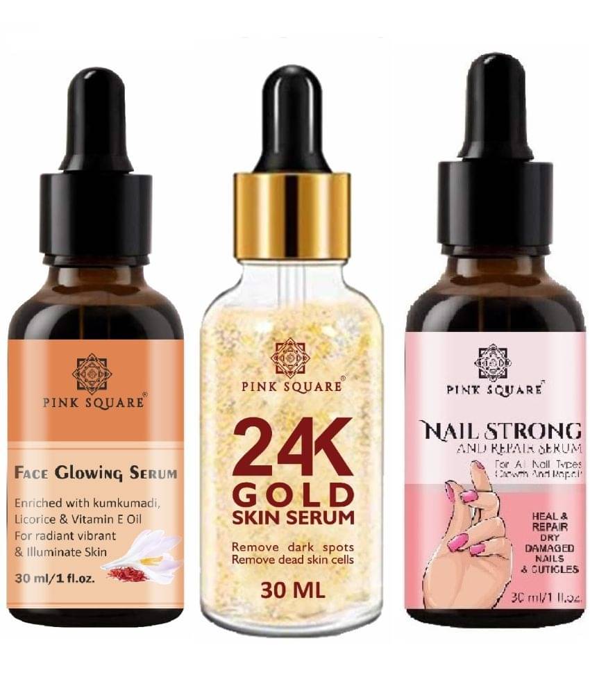     			pink square Face Serum Antioxidants Skin Toning For All Skin Type ( Pack of 3 )