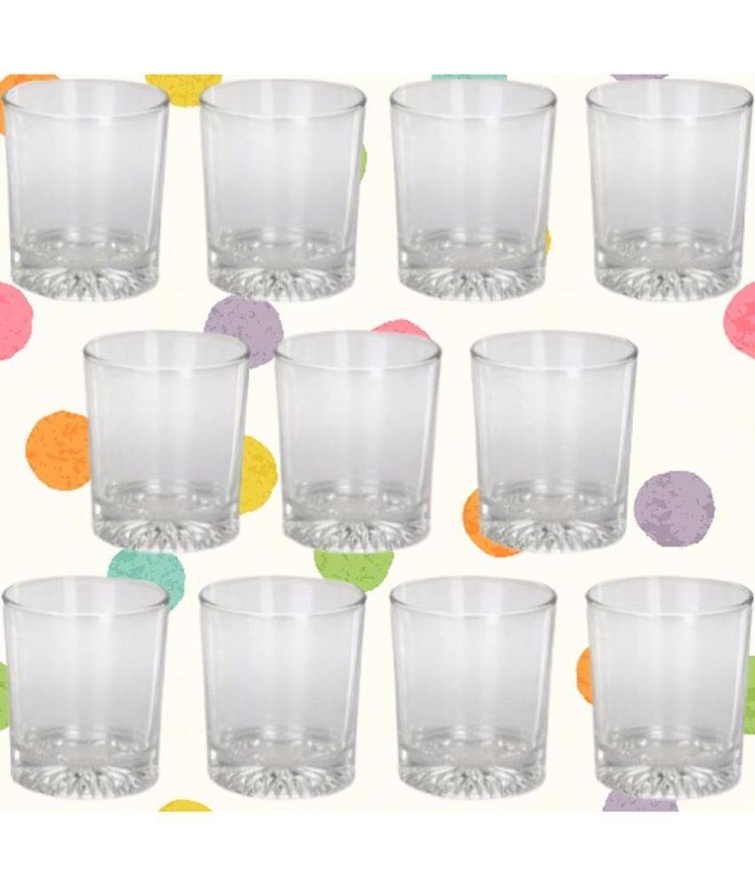     			AFAST Drinking Glass Glass Glasses Set 100 ml ( Pack of 11 )