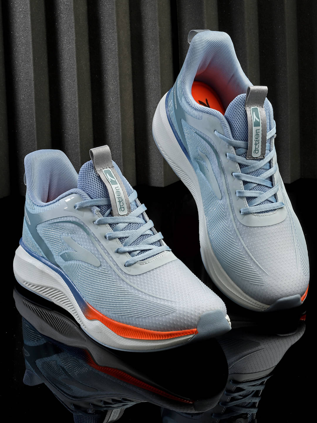     			Action Light Blue Men's Sports Running Shoes