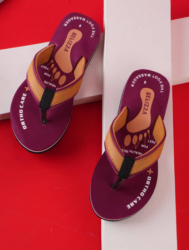 BELIZZA Maroon Women's Slipper
