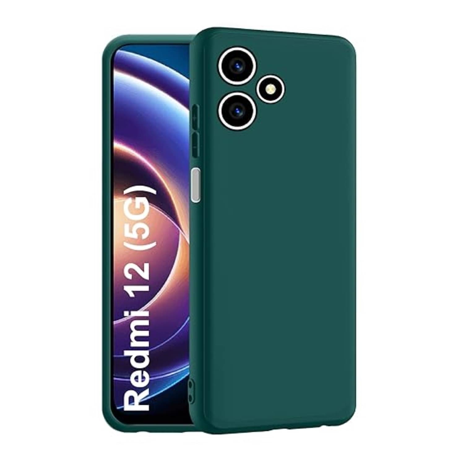     			Case Vault Covers Silicon Soft cases Compatible For Silicon Redmi 12 5G ( Pack of 1 )