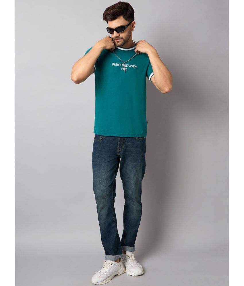 Club York Pack of 1 Cotton Blend Regular Fit Men's T-Shirt ( Teal ) Club York Pack of 1 Cotton Blend Regular Fit Men's T-Shirt ( Teal )