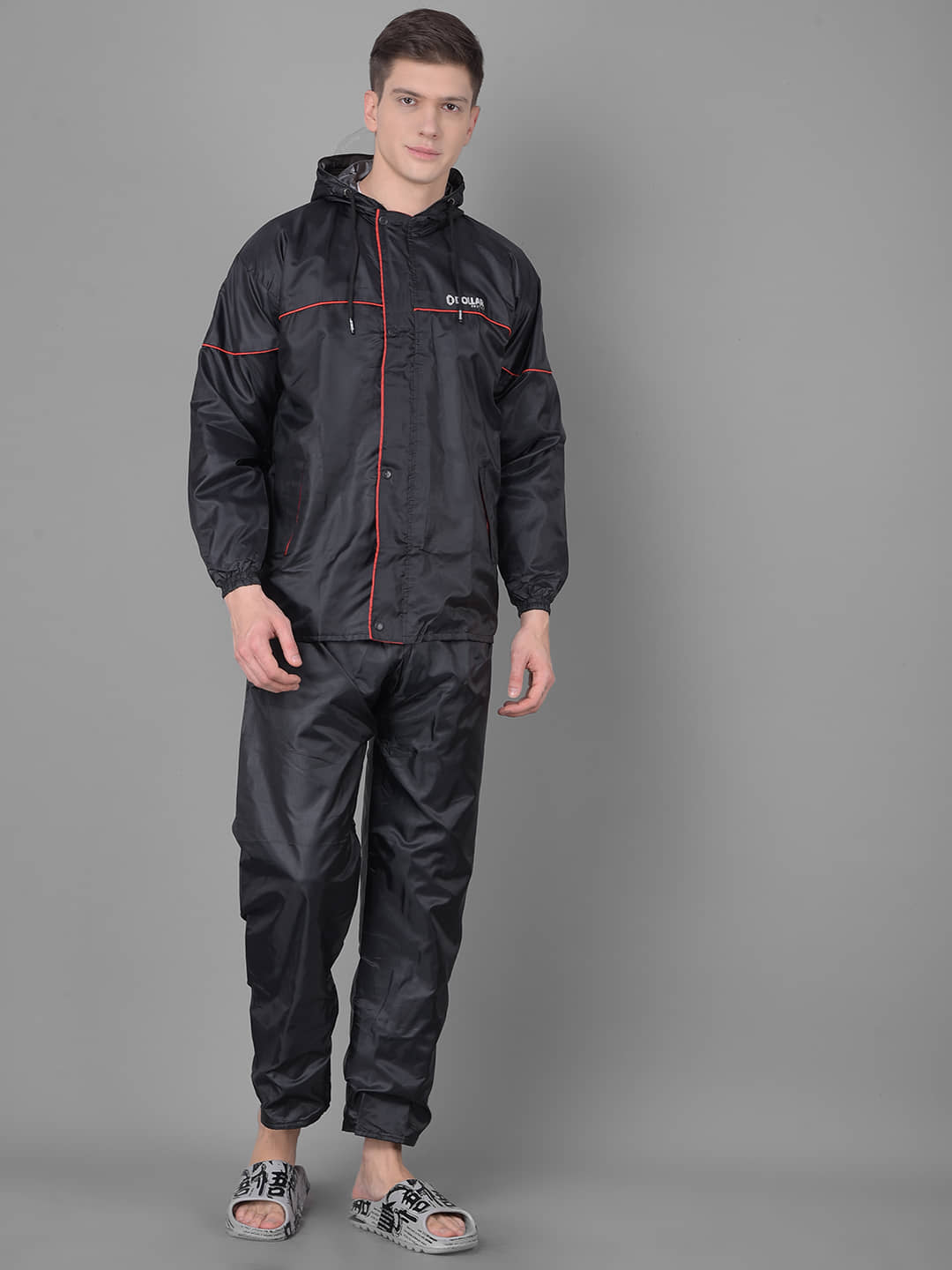 Dollar Black Polyester Men's Rain Suit ( Pack of 1 )