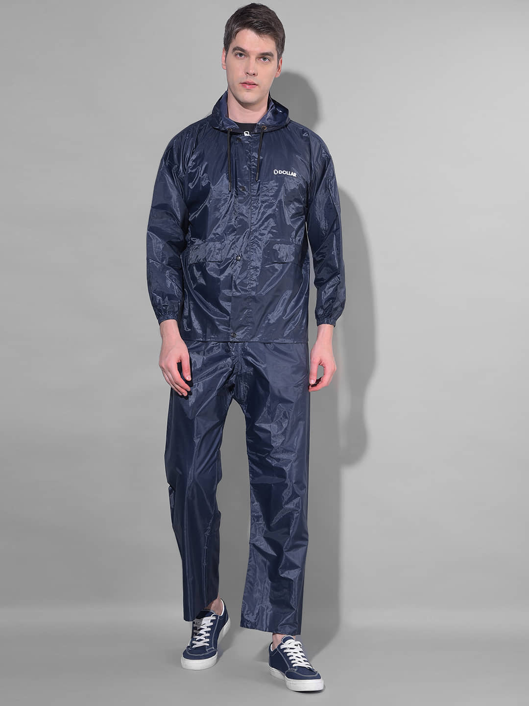 Dollar Blue Polyester Men's Rain Suit ( Pack of 1 )