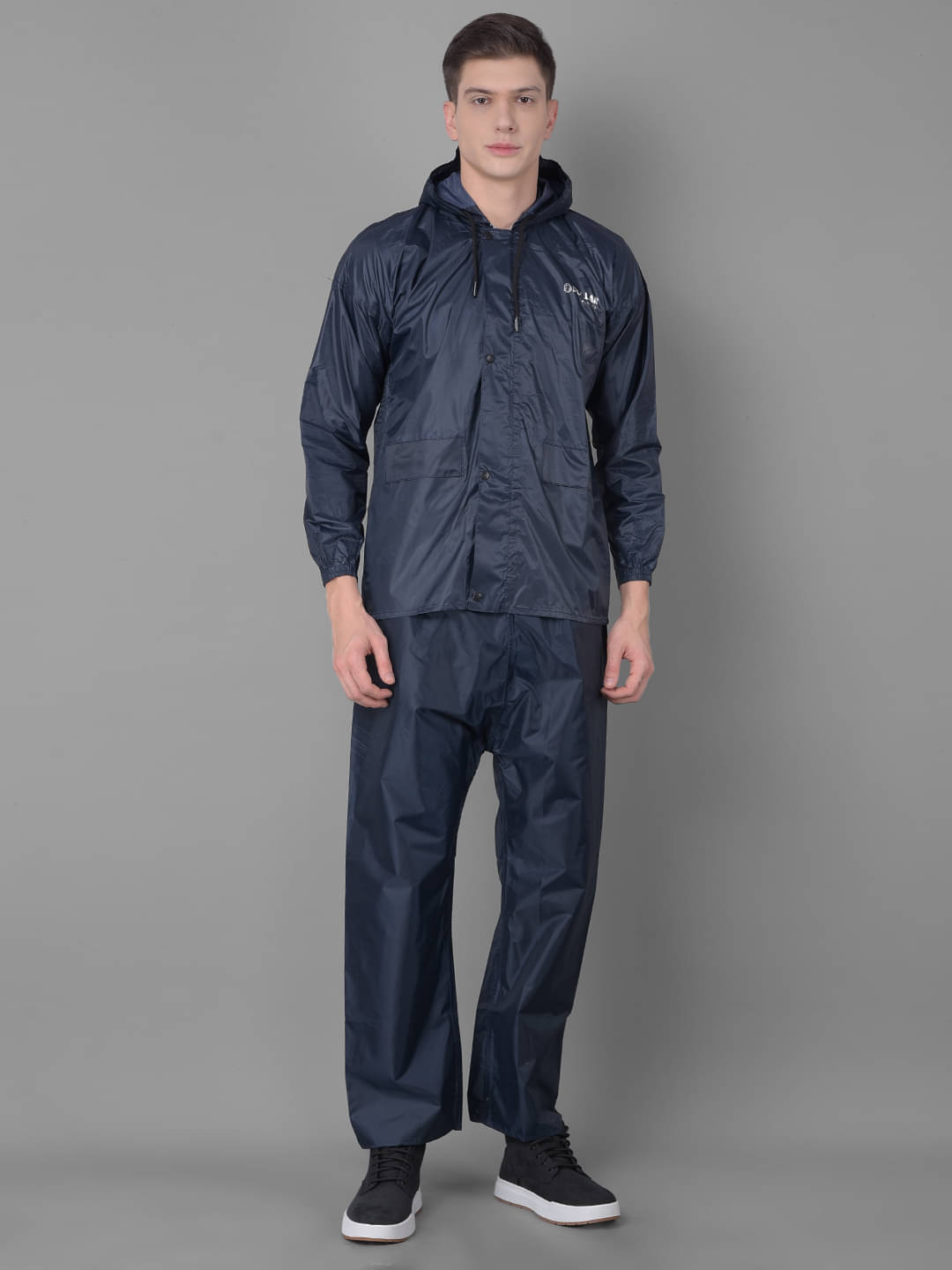     			Dollar Blue Polyester Men's Rain Suit ( Pack of 1 )