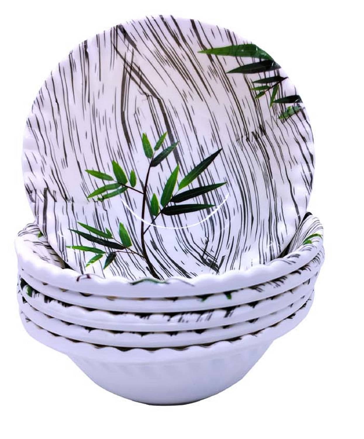 Laserbot Feeling bowl Melamine Serving Melamine Dessert Bowl 160 mL ( Set of 6 )