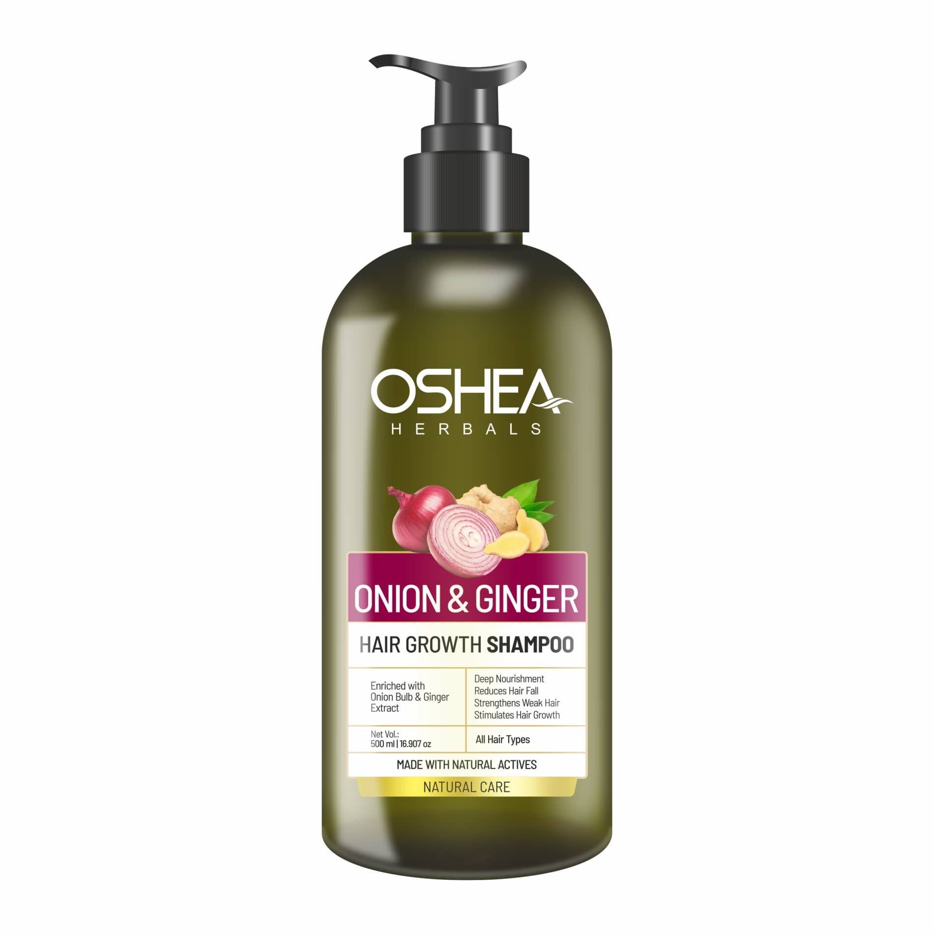 Oshea Herbals Onion And Ginger Shampoo 500 Milliliters