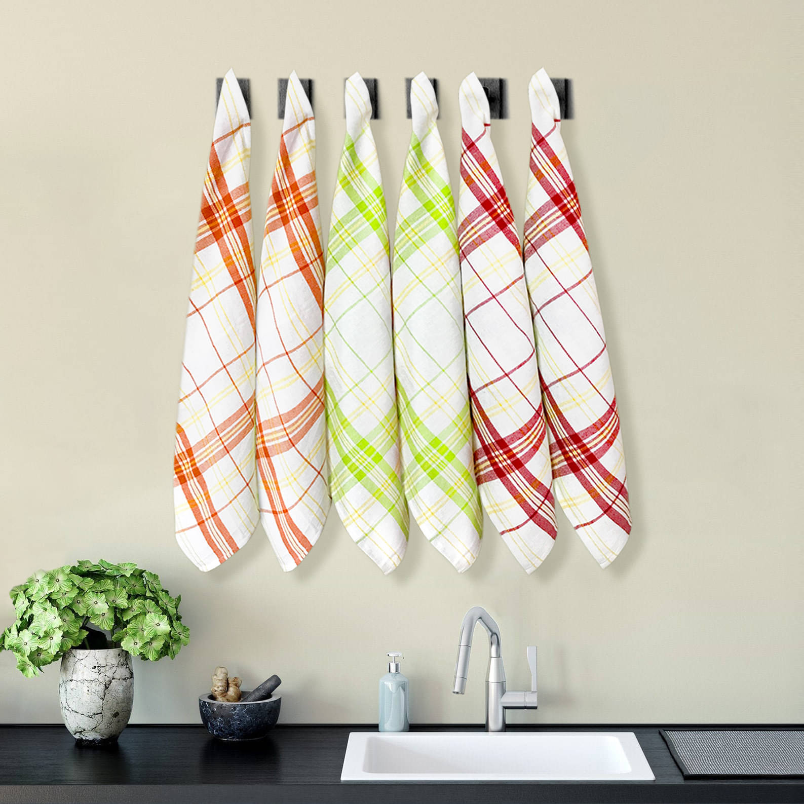     			Oasis Hometex Set of 6 Others Cotton Kitchen Towel