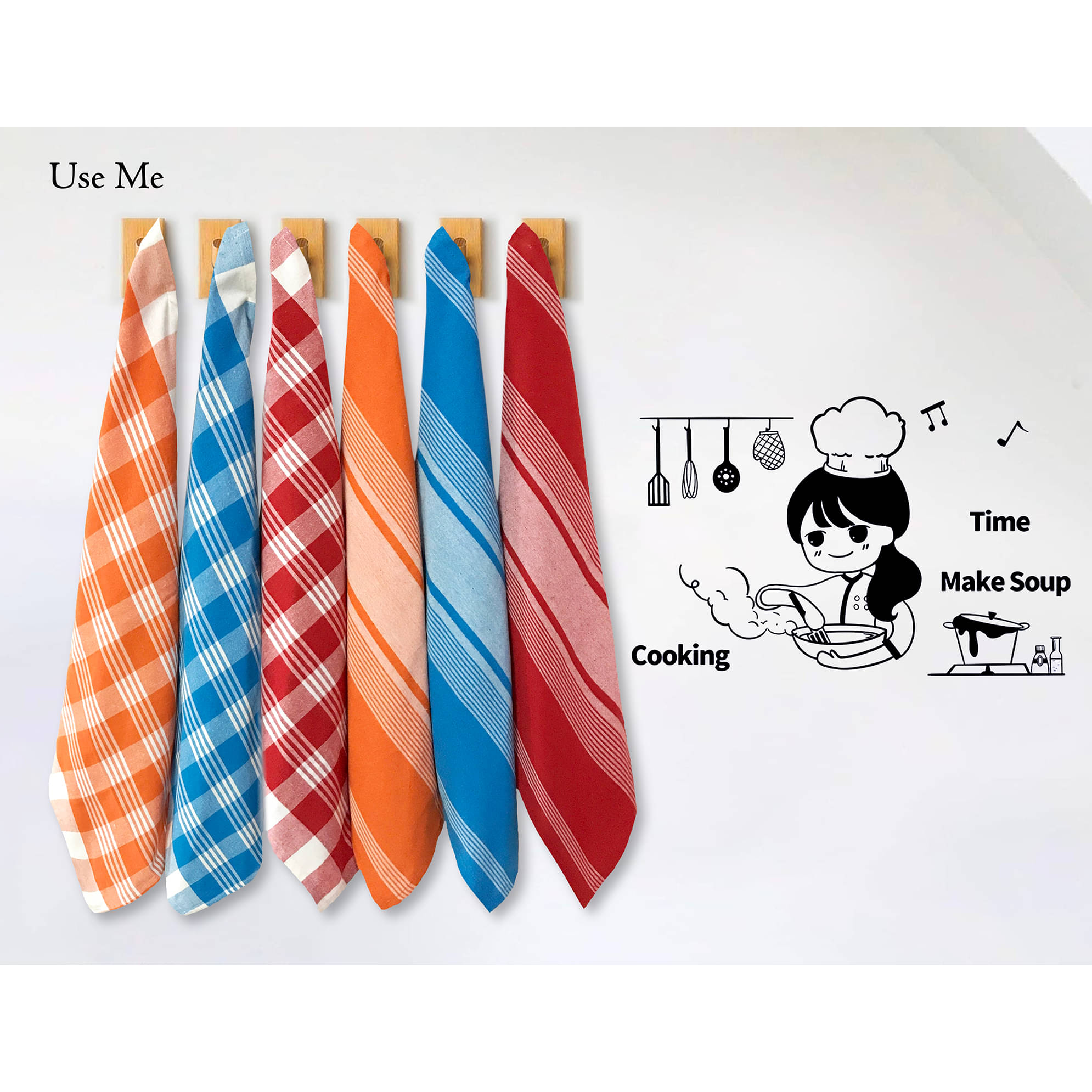     			Oasis Hometex Set of 6 Others Cotton Kitchen Towel