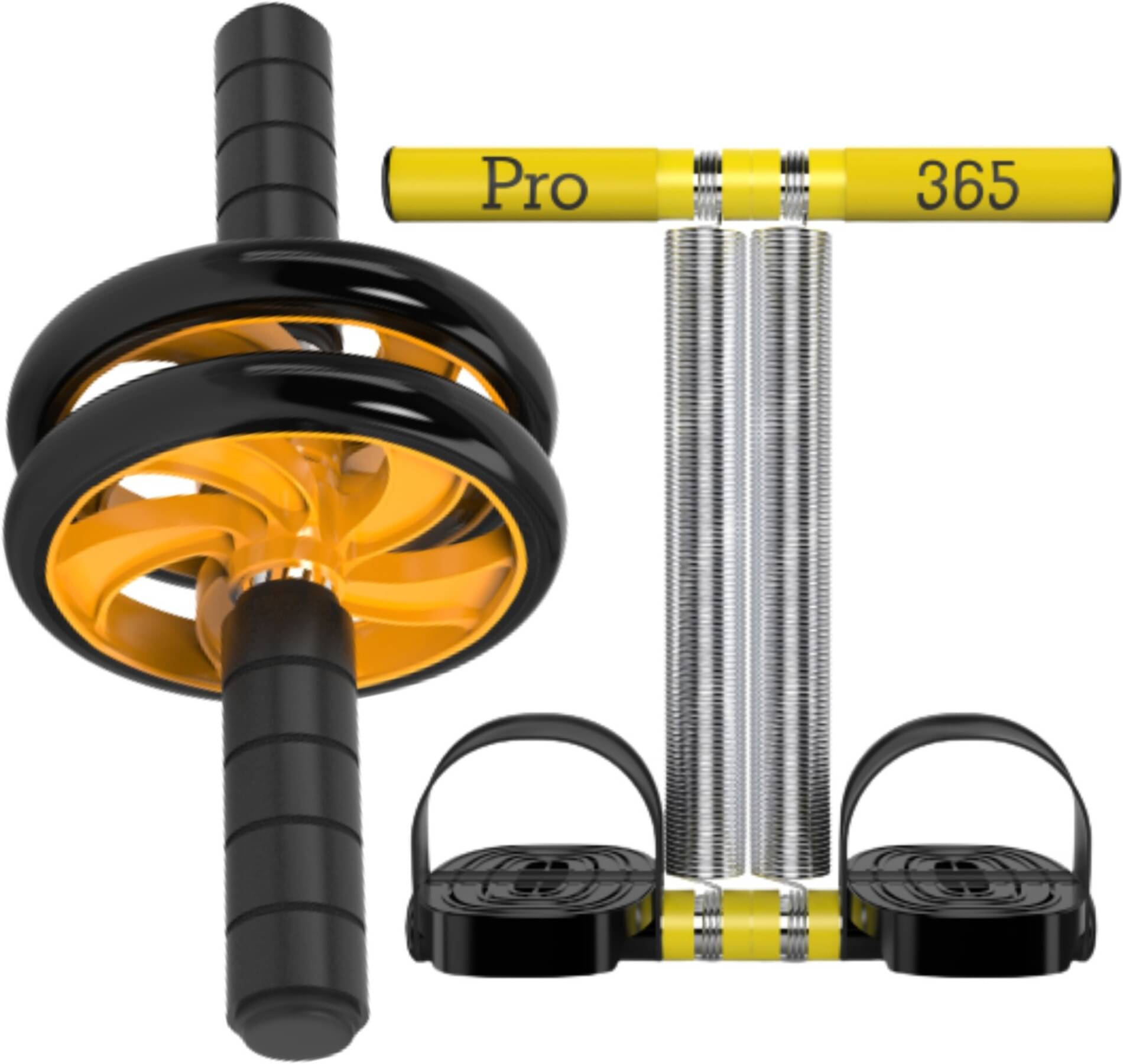 PRO365 Roller Wheel for Men & Women With Tummy Trimmer for Belly Fat Combo Ab Exerciser PRO365 Roller Wheel for Men & Women With Tummy Trimmer for Belly Fat Combo Ab Exerciser