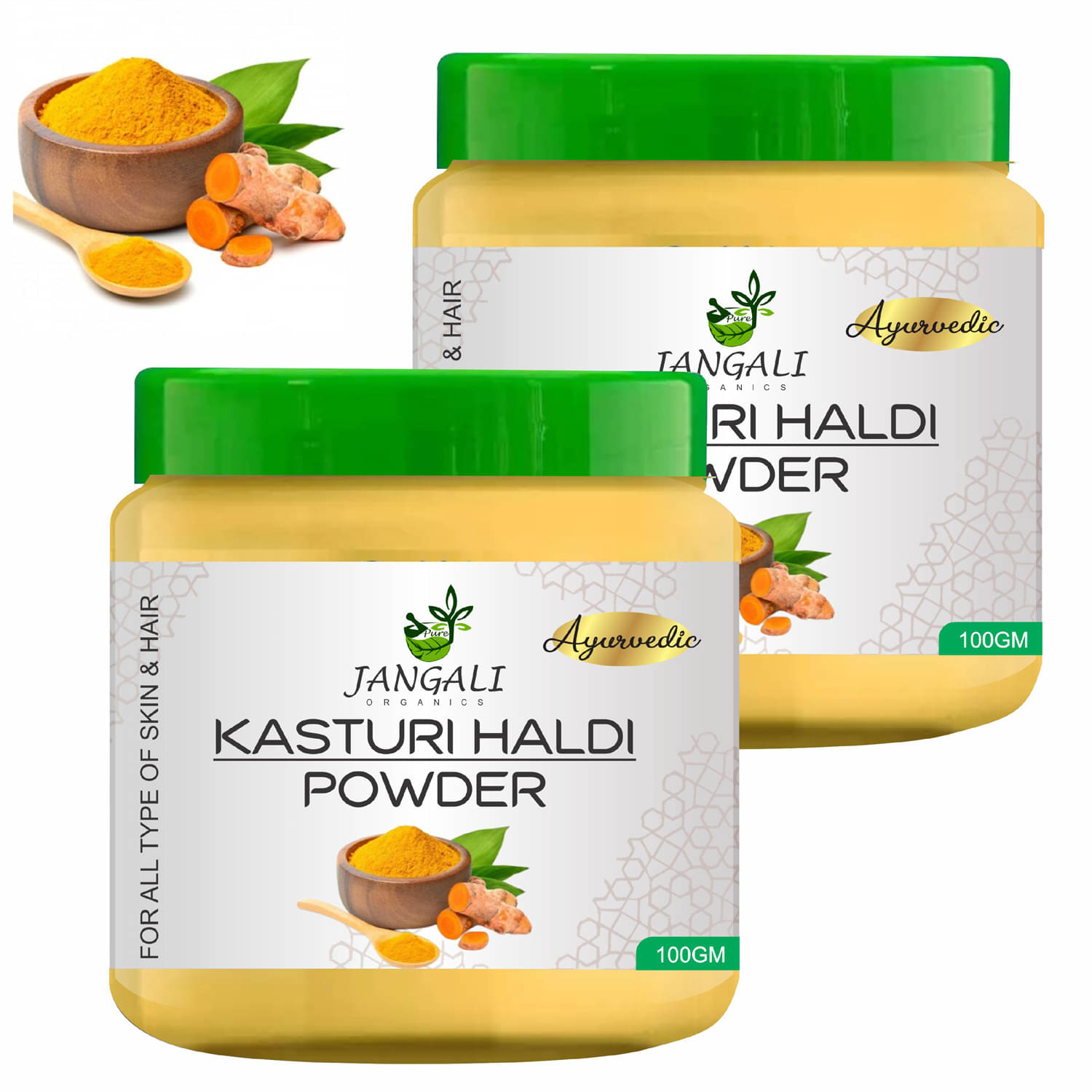     			PURE Jangali ORGANICS 100% Natural Wild Turmeric Powder (Kasturi Manjal / Amba Haldi 200G