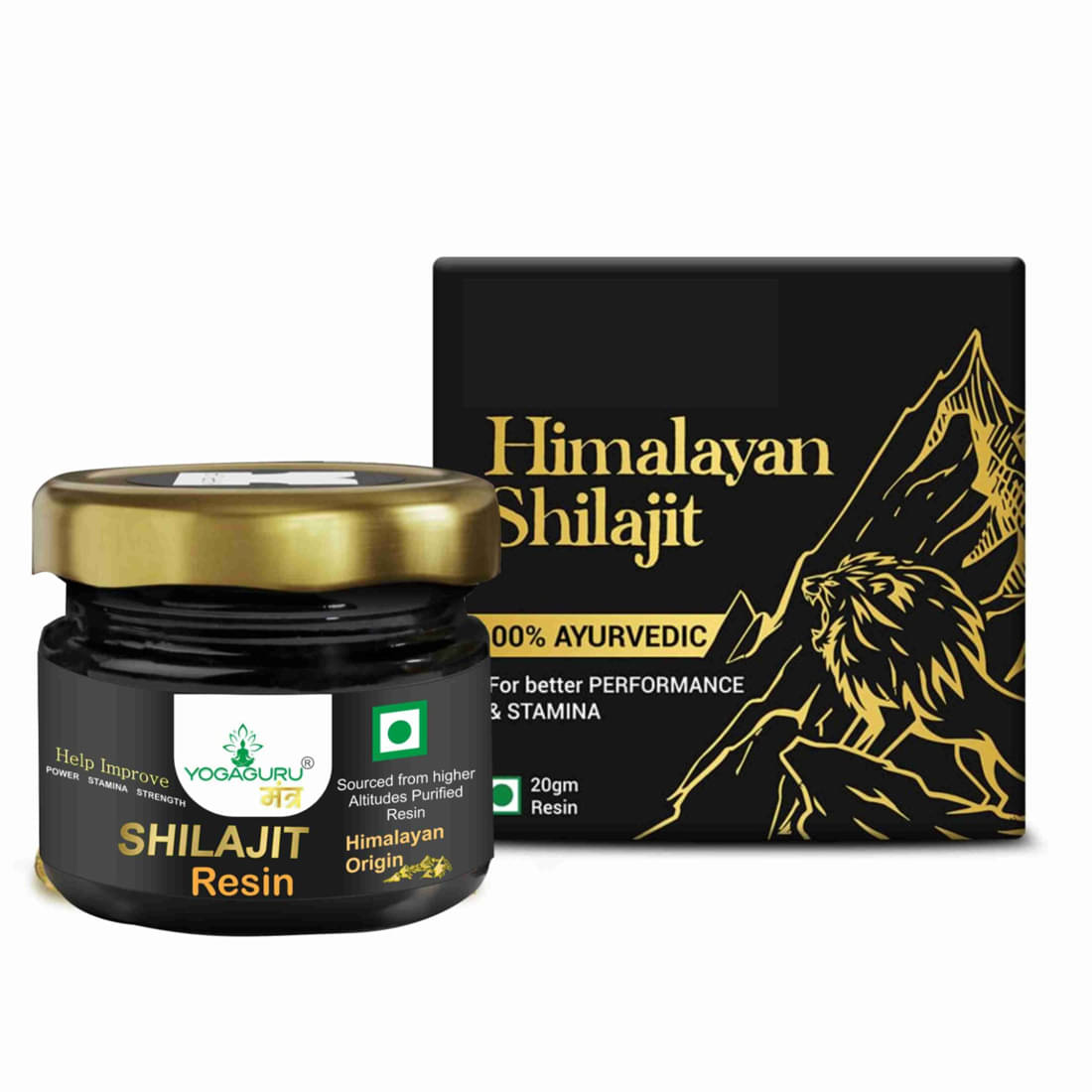 YOGAGURU MANTR Shilajit Resin|Rich in Fulvic Acid|For Strength, Power & Stamina 20GM YOGAGURU MANTR Shilajit Resin|Rich in Fulvic Acid|For Strength, Power & Stamina 20GM