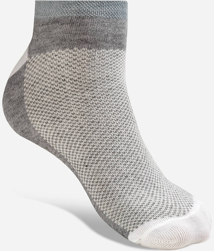 Texlon Cotton Men's Self Design Multicolor Low Ankle Socks ( Pack of 5 )