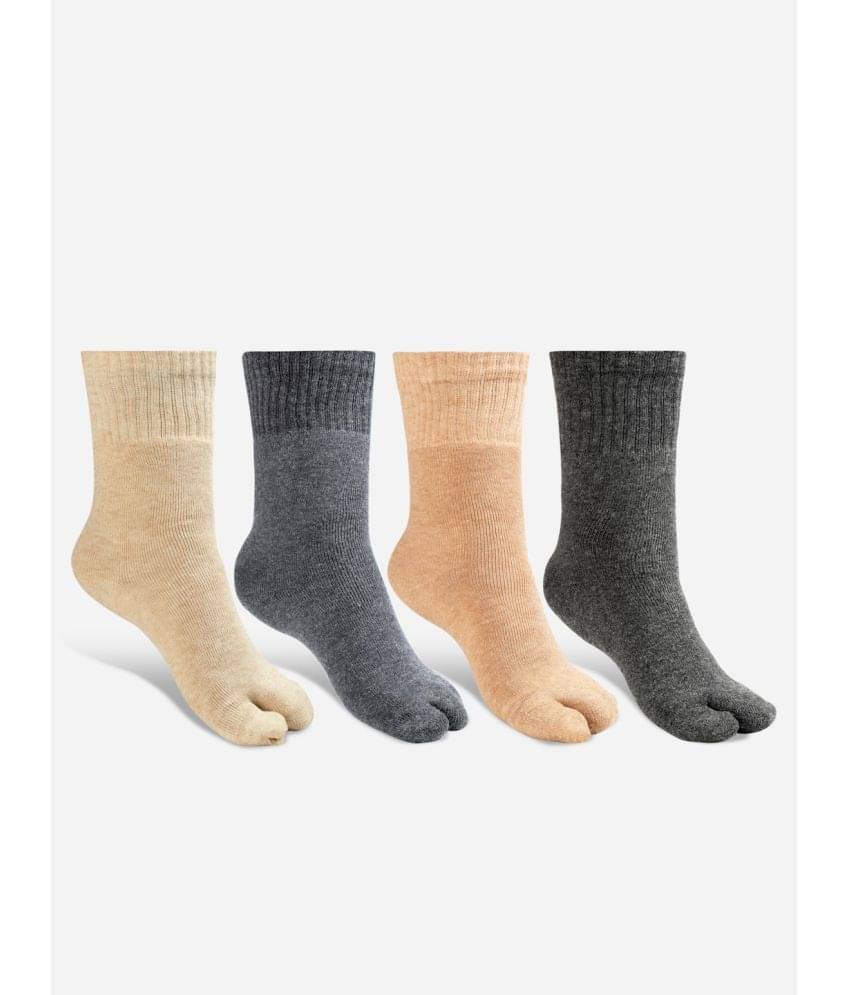 Texlon Multicolor Woollen Women's Mid Length Socks ( Pack of 4 )     			Texlon Multicolor Woollen Women's Mid Length Socks ( Pack of 4 )
