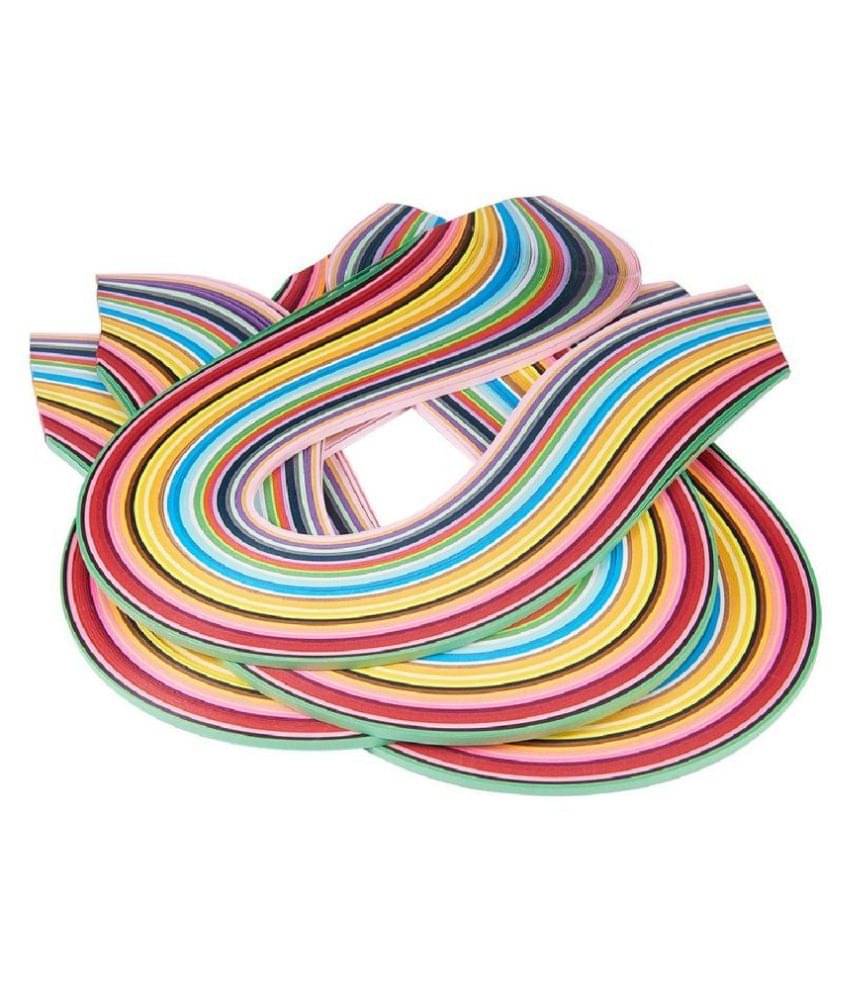 Vardhman Other 1000 Multicolored High Quality Paper Quilling Strip 3 mm ( Pack of 1 ) Vardhman Other 1000 Multicolored High Quality Paper Quilling Strip 3 mm ( Pack of 1 )