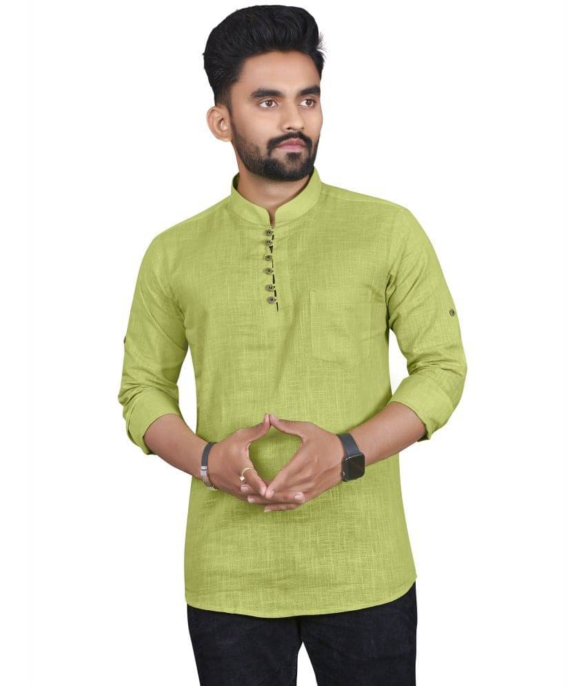 allan peter Dark Green Cotton Men's Regular Kurta ( Pack of 1 ) allan peter Dark Green Cotton Men's Regular Kurta ( Pack of 1 )