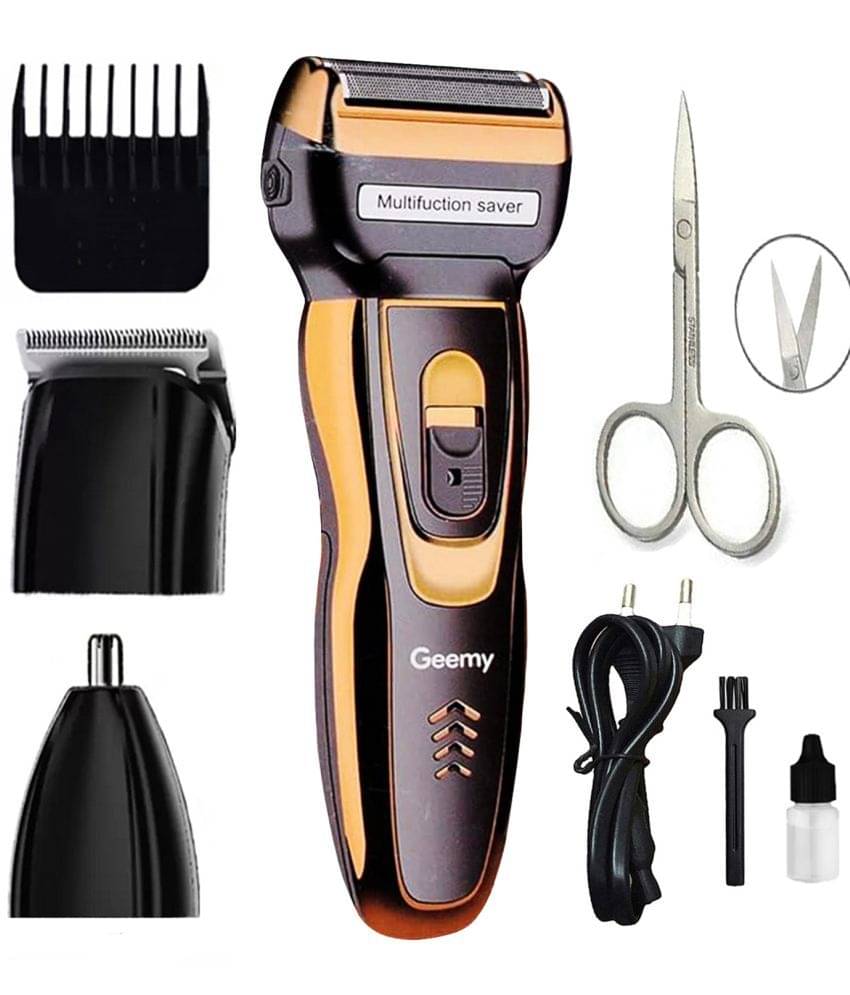    			geemy Grooming Kit 3 in 1 Multicolor Cordless Beard Trimmer With 60 minutes Runtime