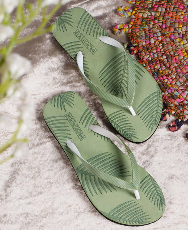 BELIZZA Green Women's Daily Slipper