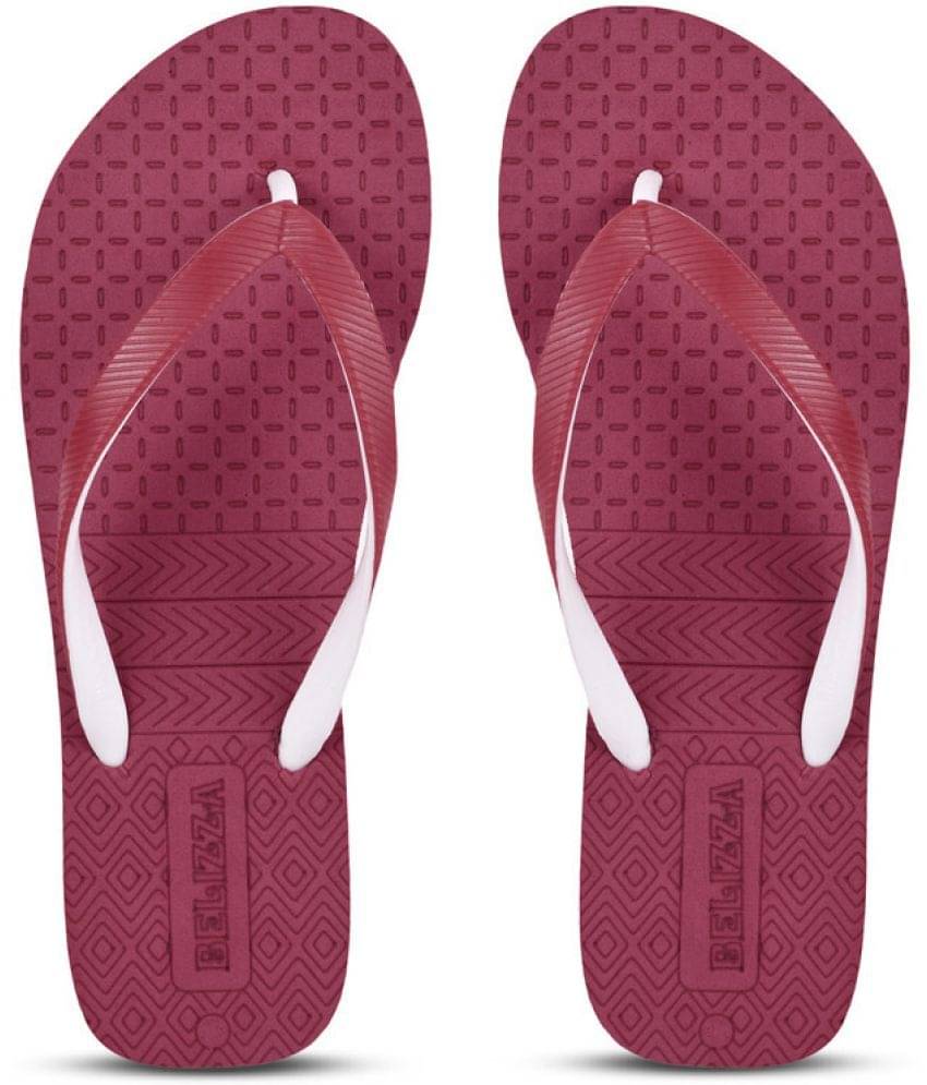 BELIZZA Maroon Women's Daily Slipper     			BELIZZA Maroon Women's Daily Slipper