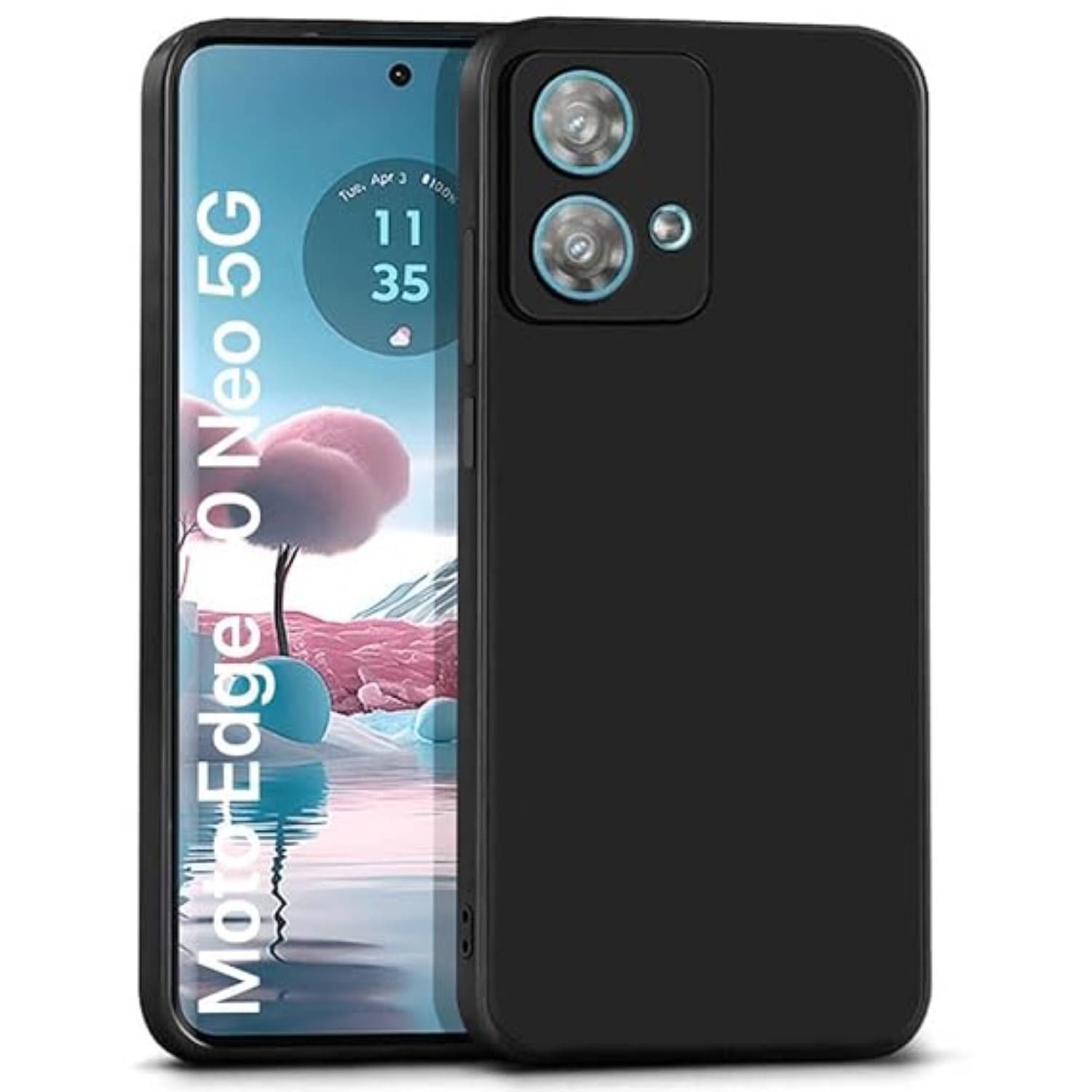     			Case Vault Covers Silicon Soft cases Compatible For Silicon Motorola Edge 40 Neo 5G ( Pack of 1 )