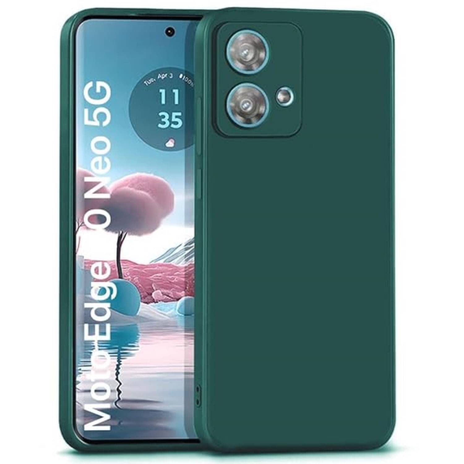     			Case Vault Covers Silicon Soft cases Compatible For Silicon Motorola Edge 40 Neo 5G ( Pack of 1 )