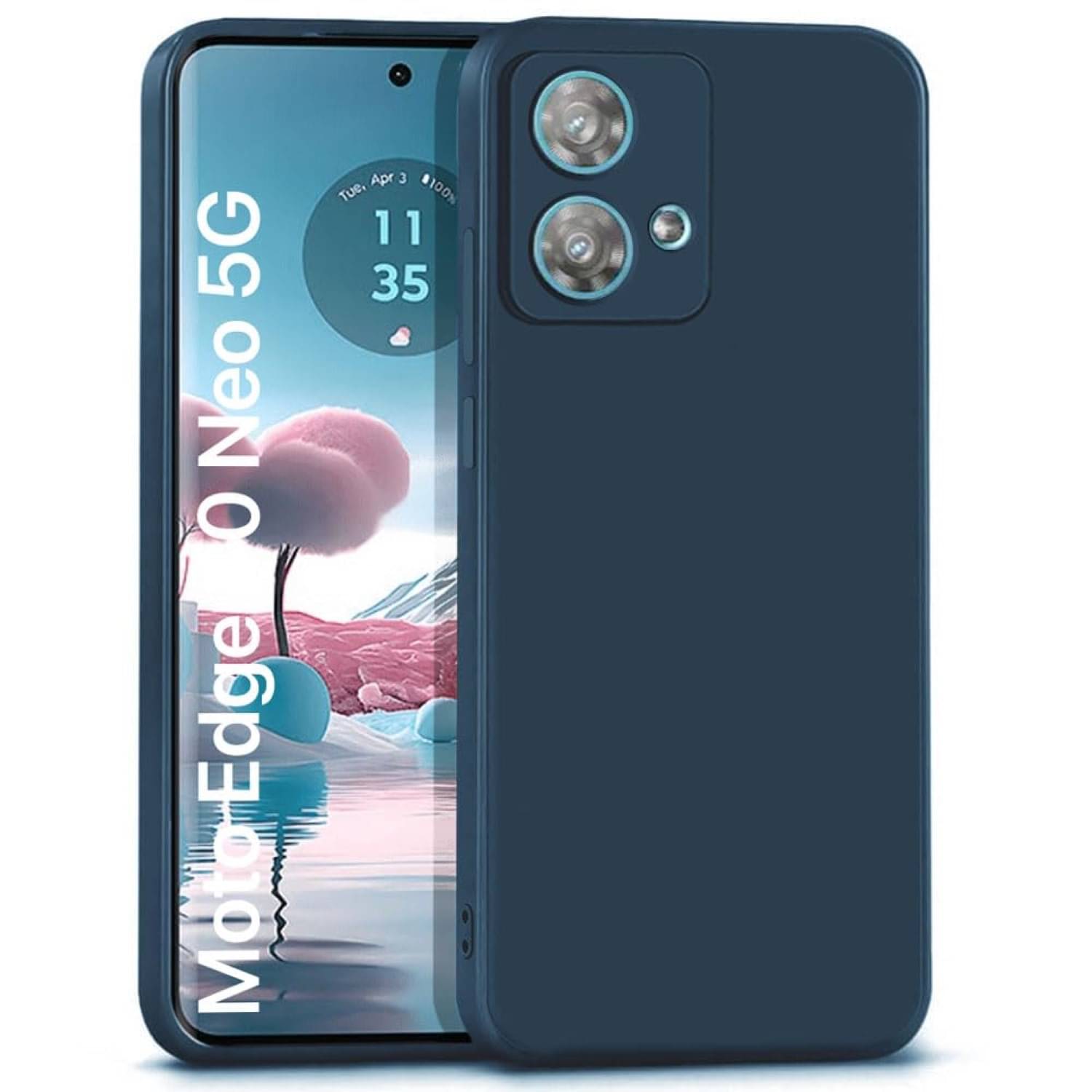     			Case Vault Covers Silicon Soft cases Compatible For Silicon Motorola Edge 40 Neo 5G ( Pack of 1 )