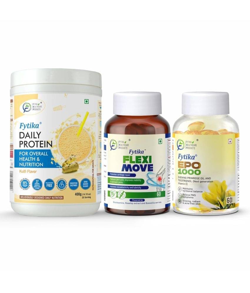 FYTIKA Protein &Flexi Move& EPO 1000 3 gm Pack of 3 FYTIKA Protein &Flexi Move& EPO 1000 3 gm Pack of 3