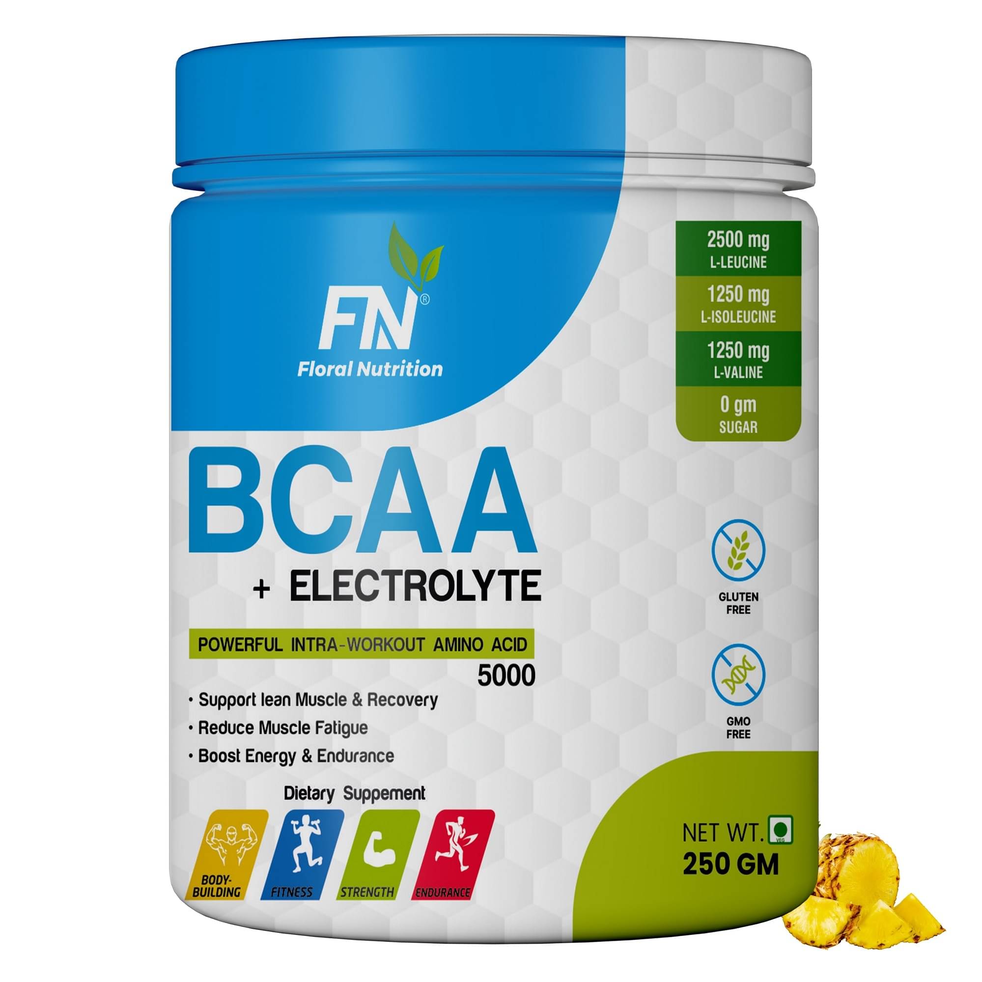 Floral Nutrition BCAA 2:1:1 intra workout supplement 250 gm Floral Nutrition BCAA 2:1:1 intra workout supplement 250 gm