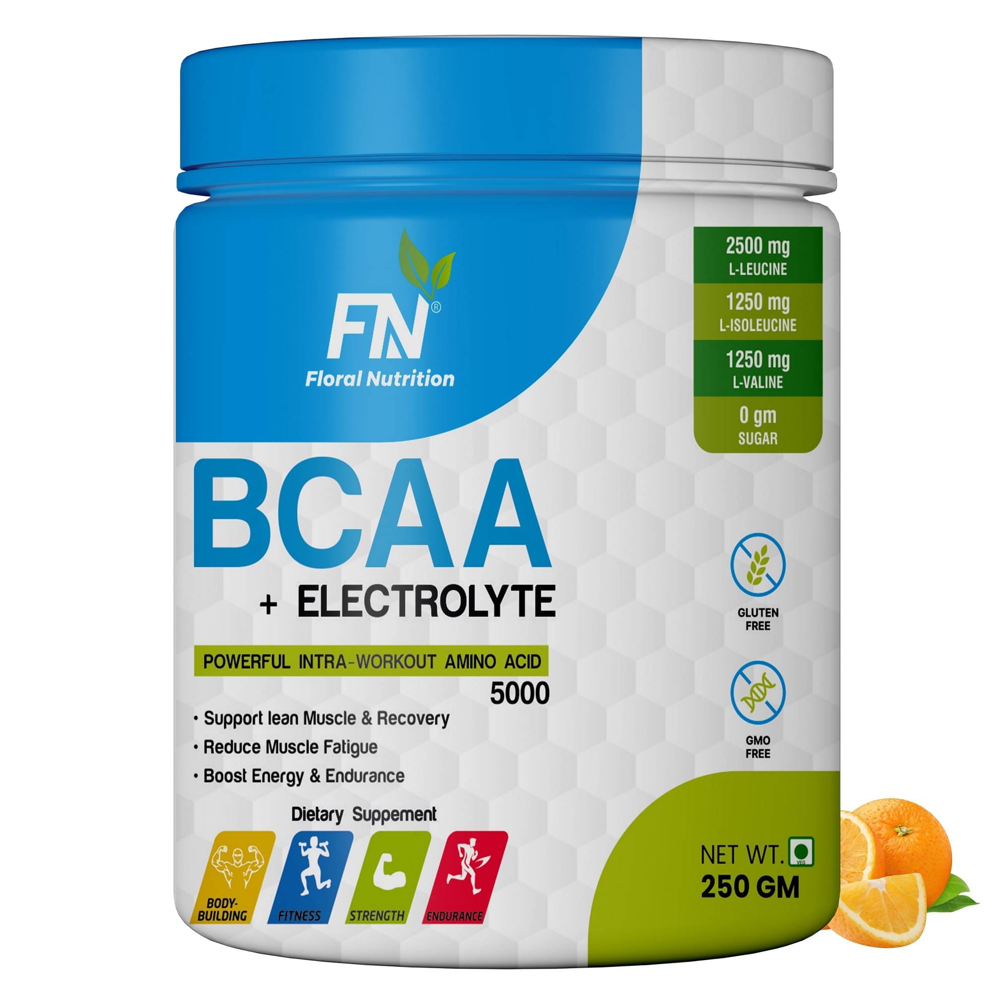 Floral Nutrition BCAA 2:1:1 intra workout supplement 250 gm Floral Nutrition BCAA 2:1:1 intra workout supplement 250 gm