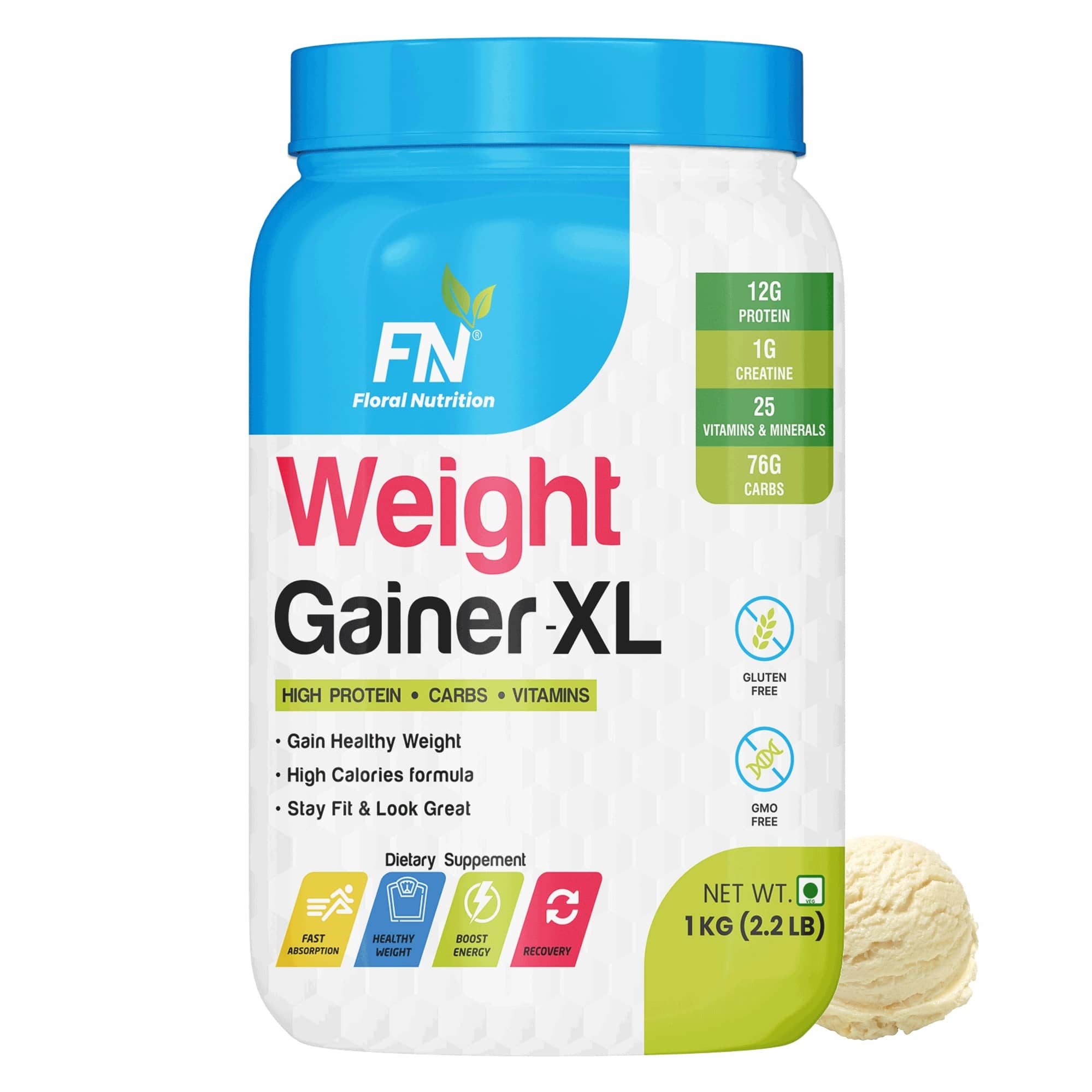 Floral Nutrition Vanilla Weight Gainer ( Pack of 1 )