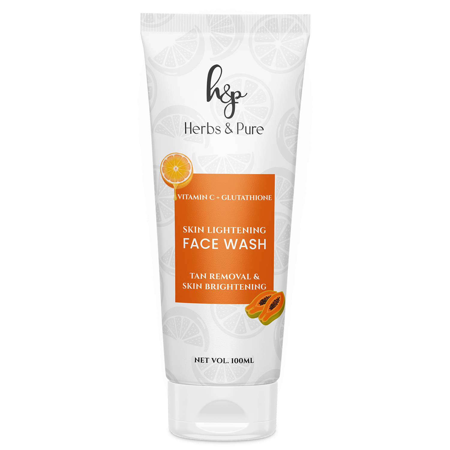 Herbs and Pure Skin Lightening With Vitamin C & Glutathione, Tan Removal Face Wash (100 ml) Herbs and Pure Skin Lightening With Vitamin C & Glutathione, Tan Removal Face Wash (100 ml)