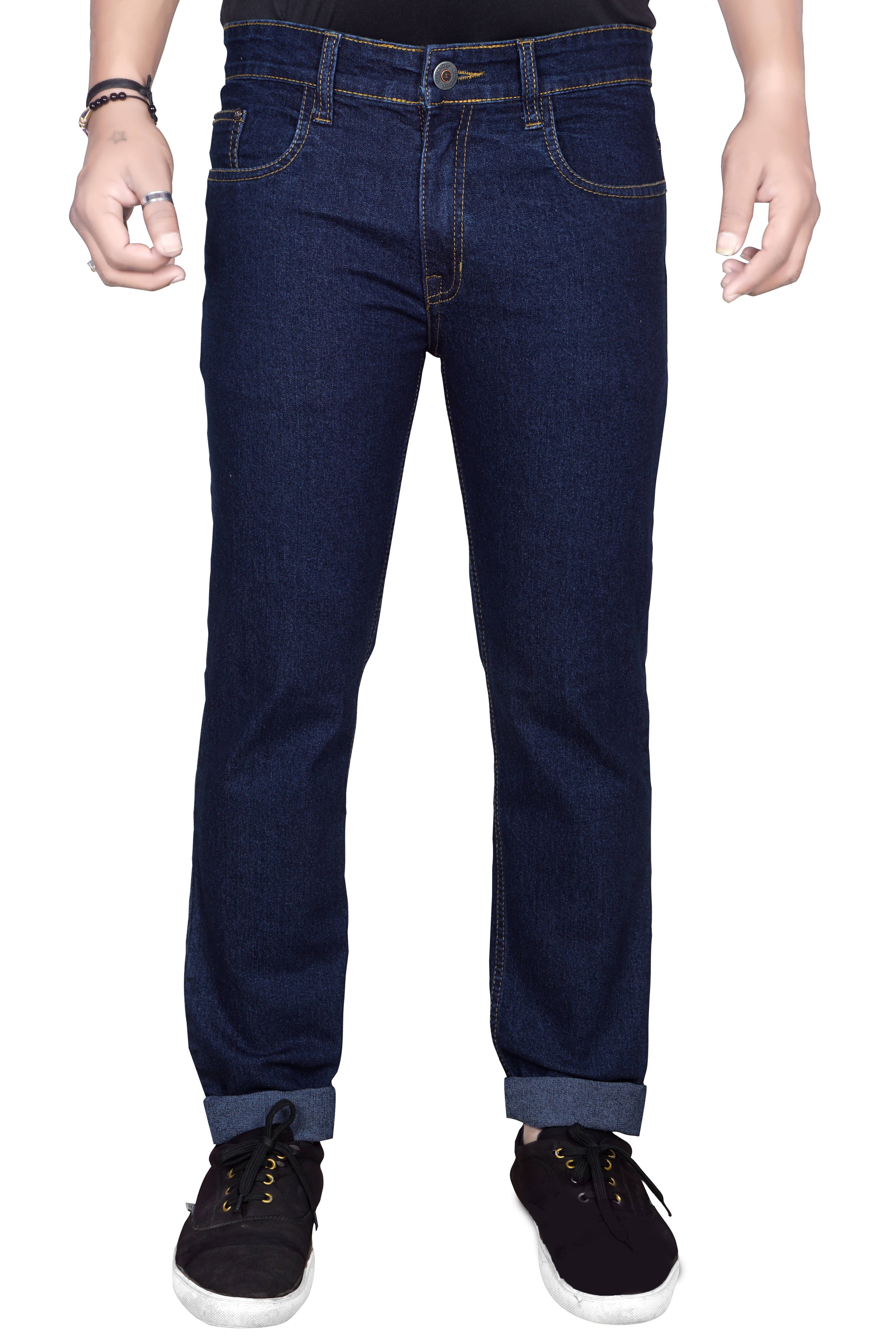 JB JUST BLACK Regular Fit Cuffed Hem Men's Jeans - Navy Blue ( Pack of 1 ) JB JUST BLACK Regular Fit Cuffed Hem Men's Jeans - Navy Blue ( Pack of 1 )