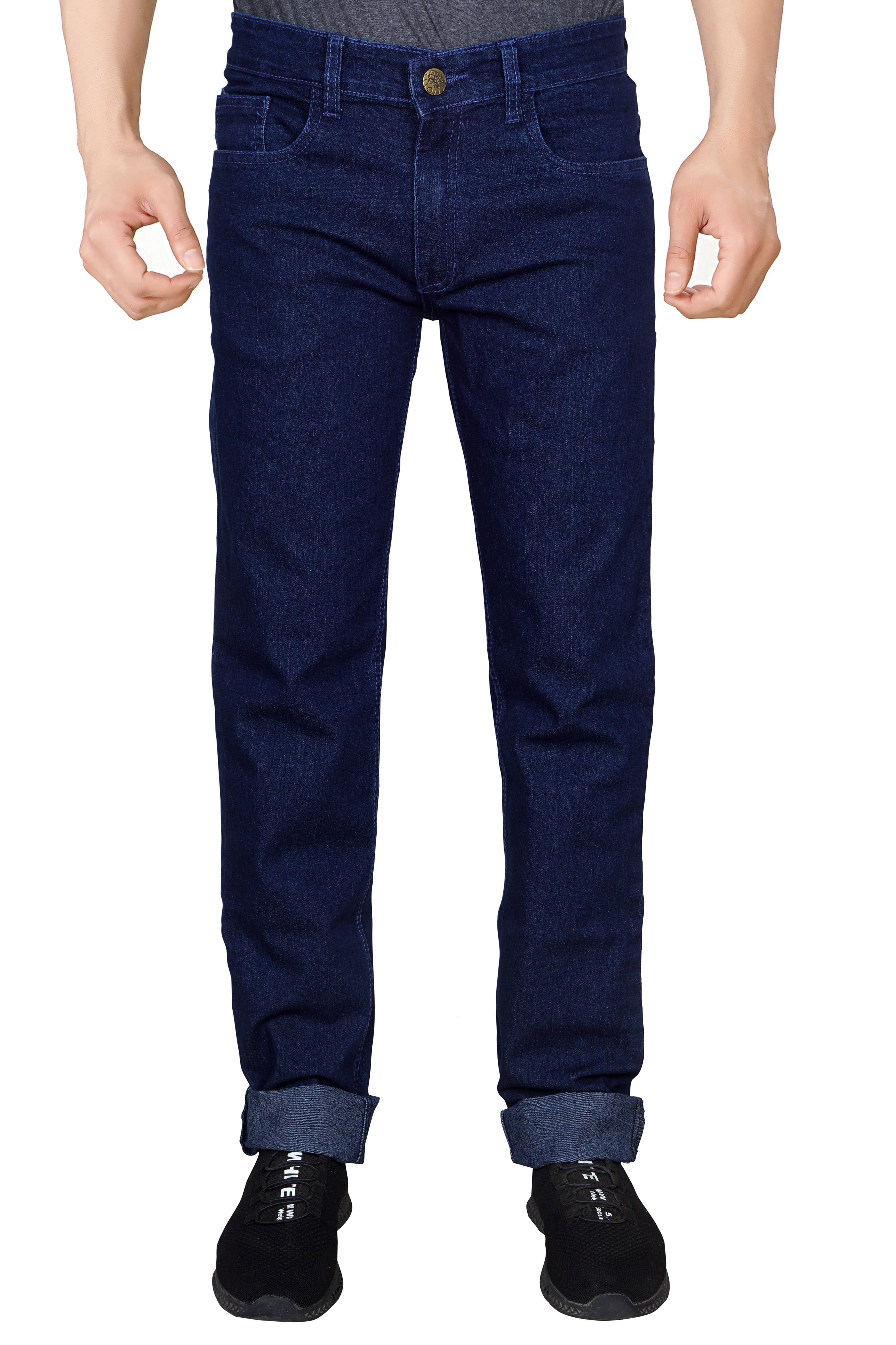     			JB JUST BLACK Regular Fit Cuffed Hem Men's Jeans - Dark Blue ( Pack of 1 )