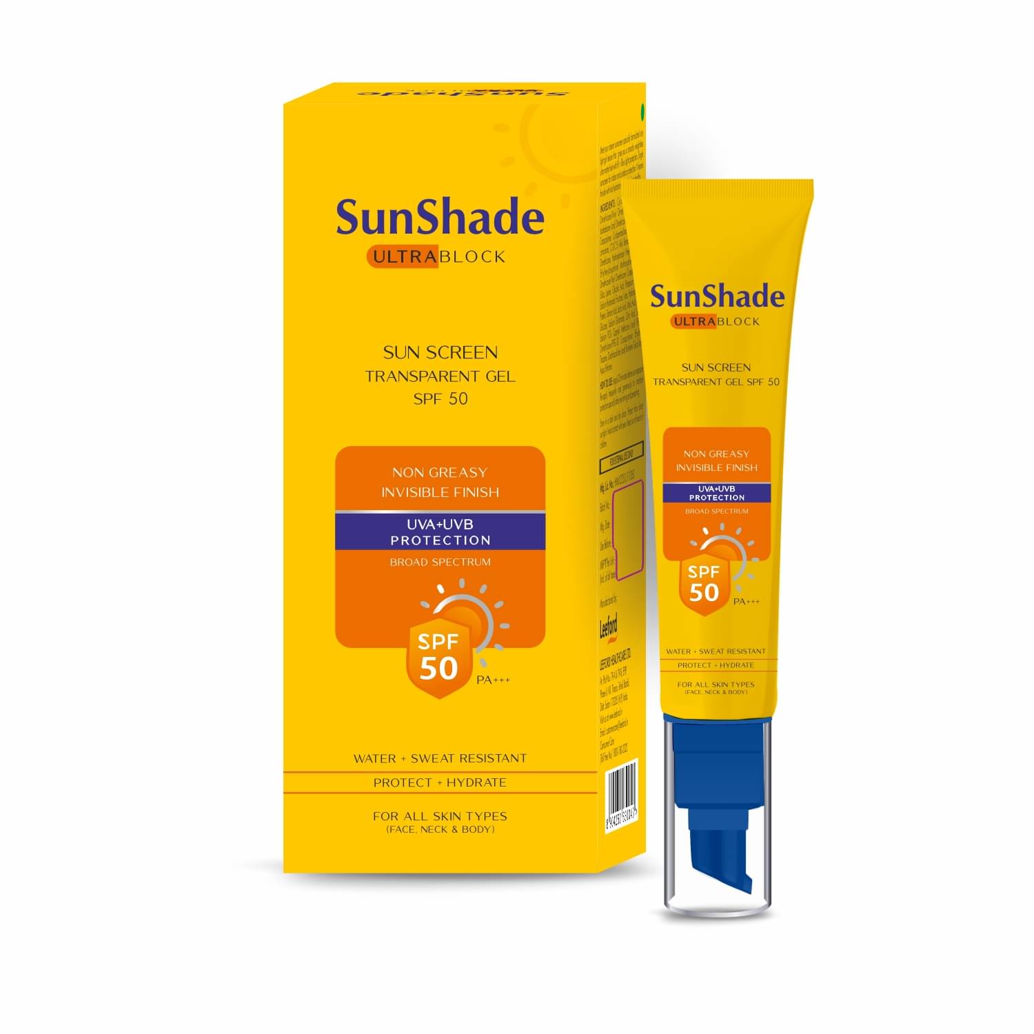     			Leeford Sunshade Ultra Block Sunscreen Gel SPF 50 PA+++ UVA/UVB - No Wihtecast, unisex (30ml)
