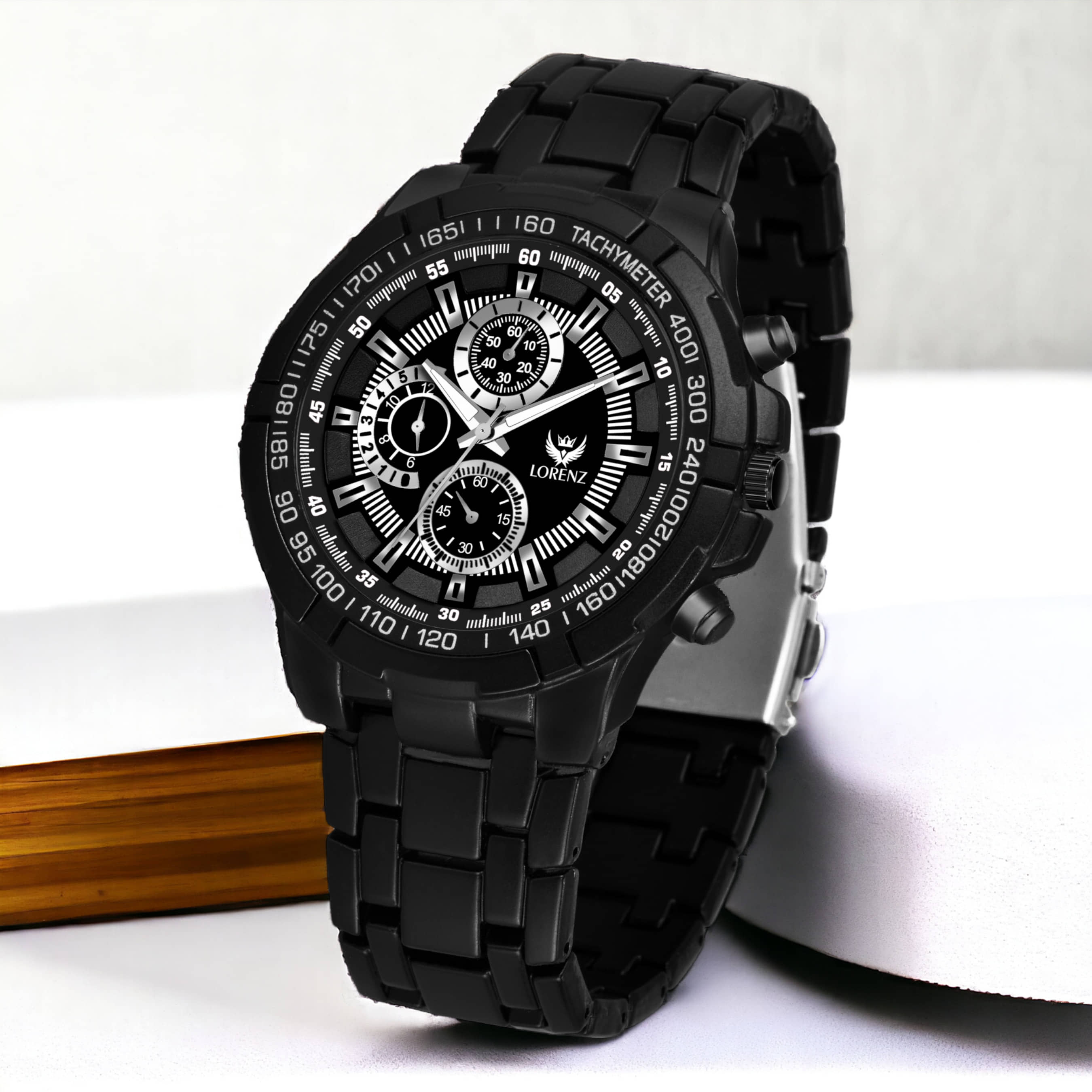 Lorenz Black Stainless Steel Analog Men's Watch